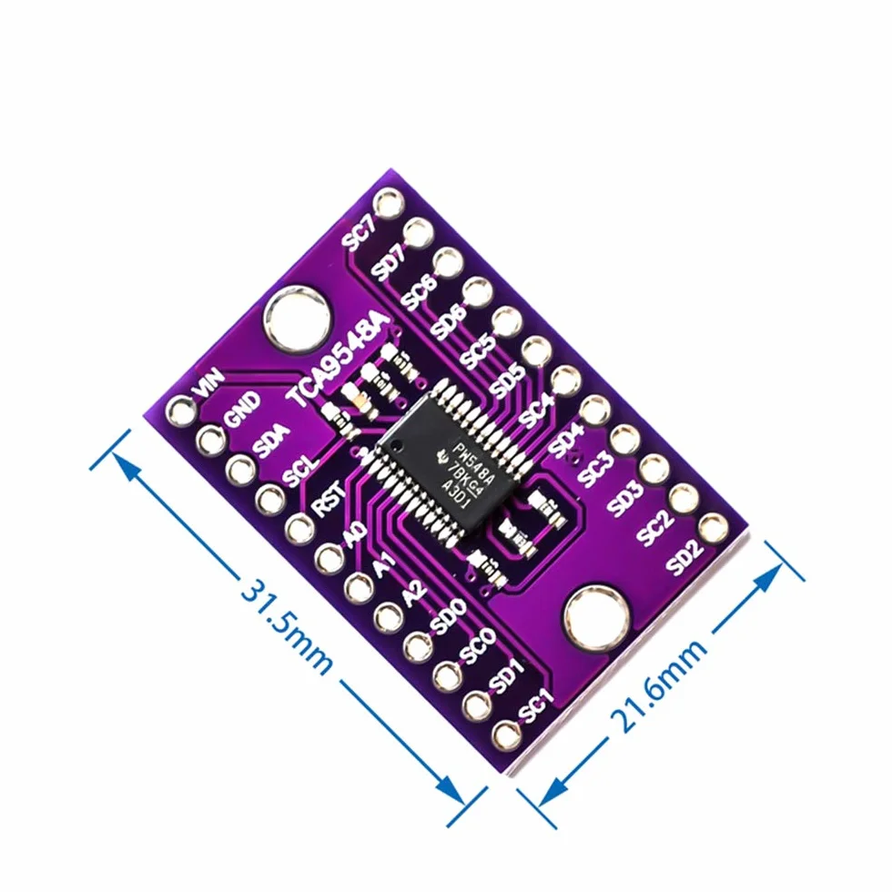 CJMCU-9548 TCA9548A 1-to-8 I2C tarjeta de expansión multicanal 8 vías placa de desarrollo módulo