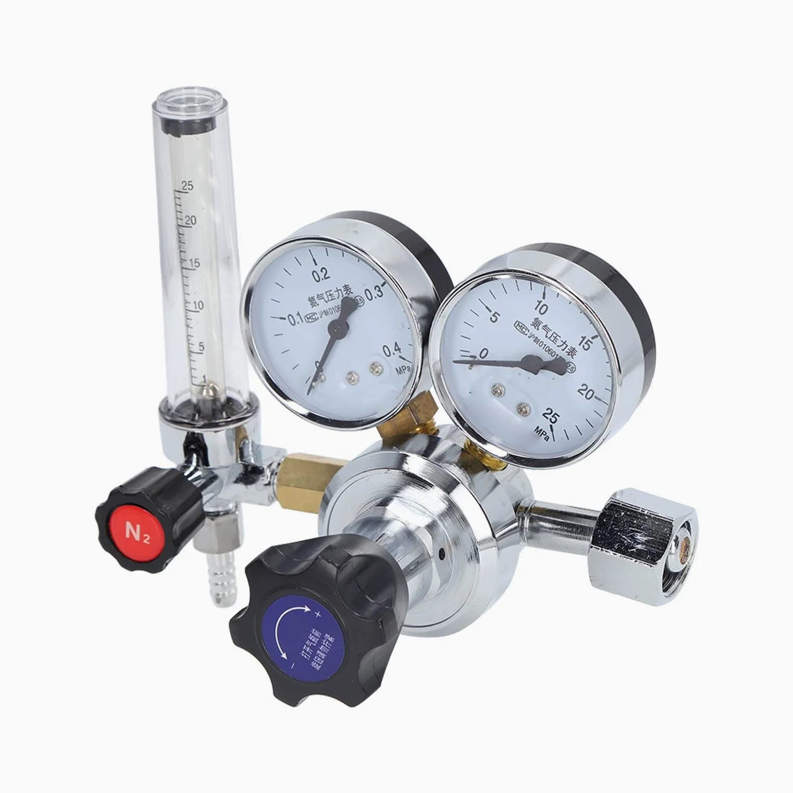Generic Válvula Reguladora de Gas Nitrógeno de Alta Precisión para Uso en Laboratorio, Medidor de Flujo de Latón con Salida de 25l/min