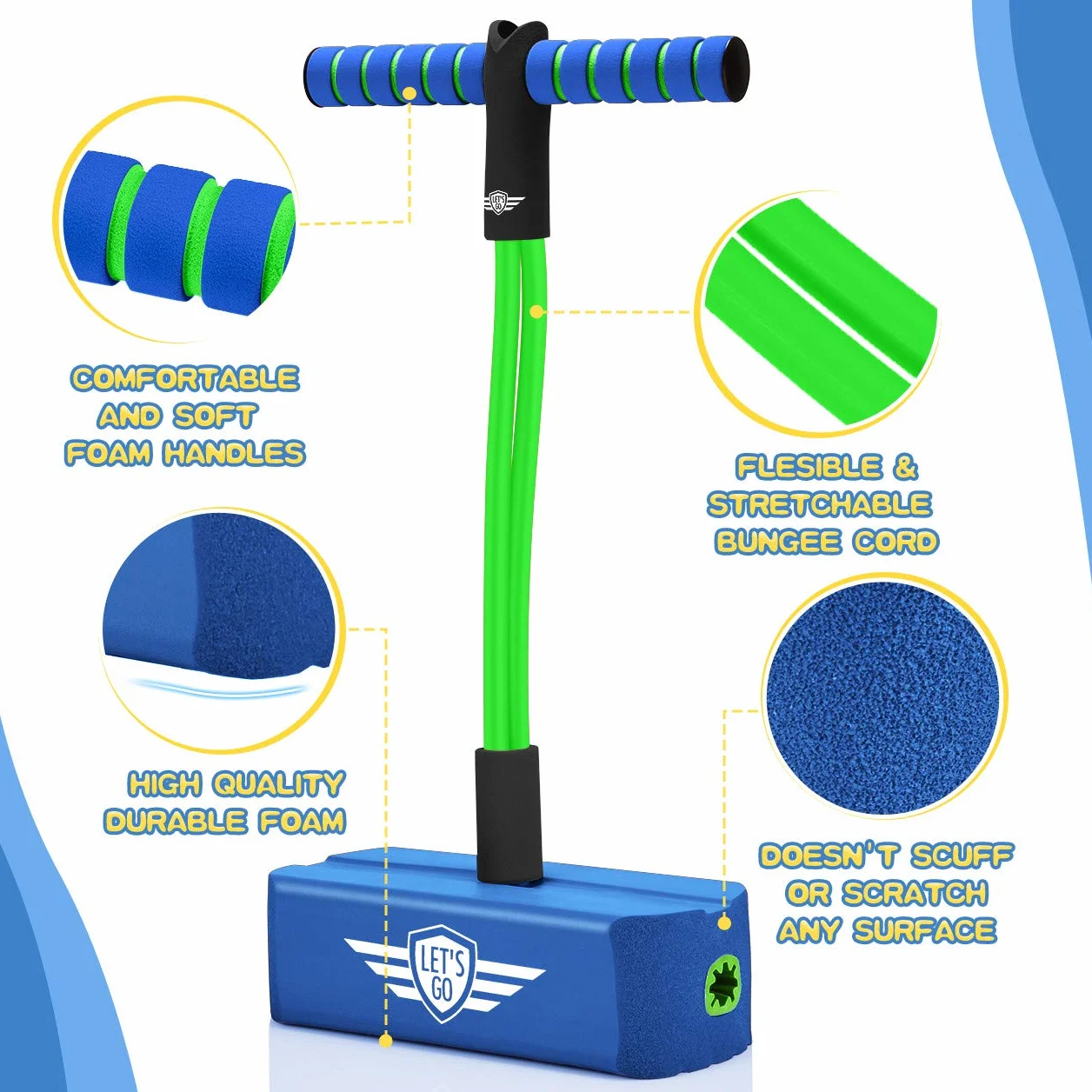 Juguete de jardín para niños palo de Pogo 3-12 años regalo cumpleaños