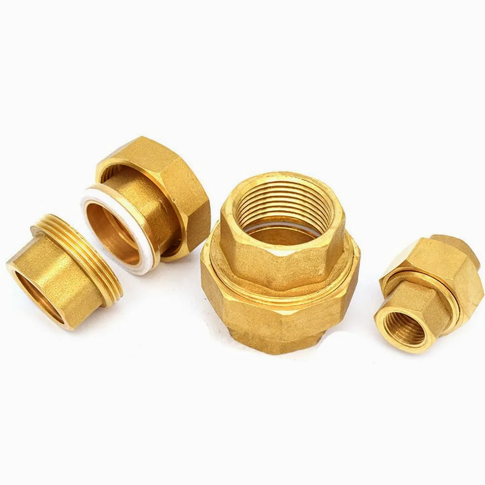 Accesorios de fontanería de latón, accesorios de tanque con junta móvil, rosca hembra de 1/4", 3/8", 1/2", 3/4" y 1", 1".