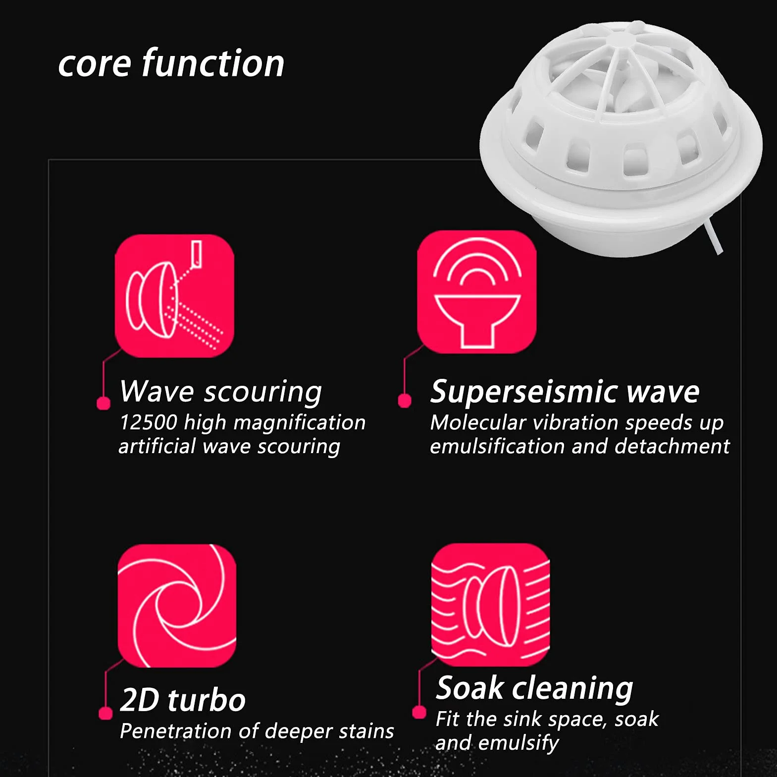 Mini Lavavajillas, Lavavajillas Turbo Portátil con Alimentación USB con Apagado Automático de 15 Minutos Super Shock Wave 2 Modos para Cocina Restaurante Hotel ABS (Blanco)
