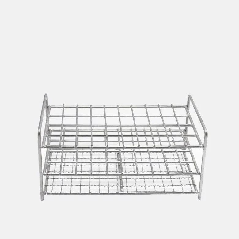1Pcs Stainless Steel 40 Holes Or 50 Holes Wire Test Tube Rack Centritube Tube Holder For 13/16/17/19/21/26/30/32mm Test Tube (Size : 30mm 40holes)