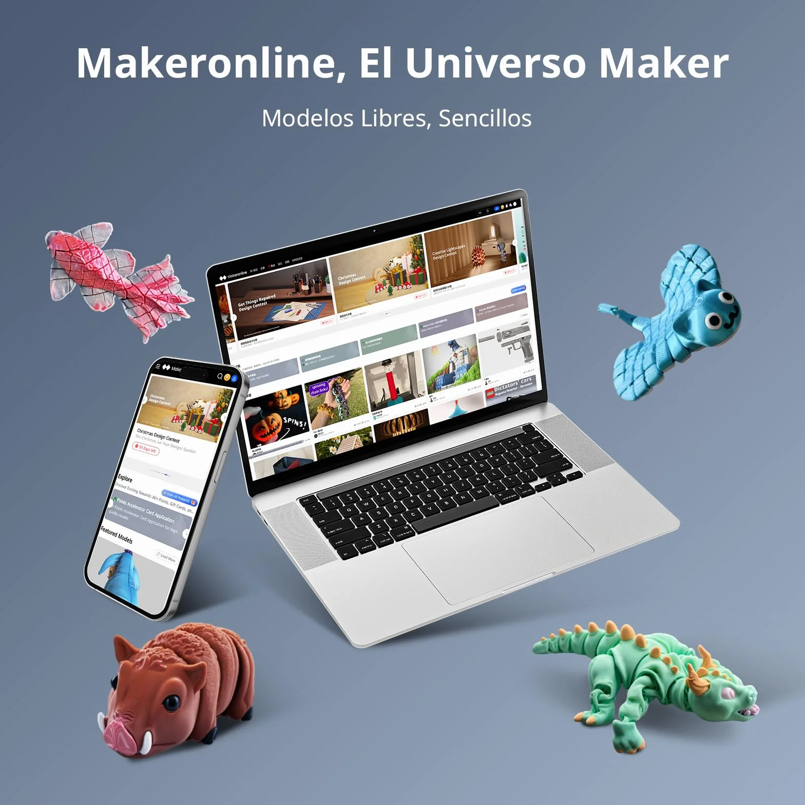 Anycubic Kobra 3 MAX Combo Impresora 3D Multicolor, Impresión de Alta Velocidad a 600 mm/s, LeviQ 3.0, Gran Tamaño de Impresión 420 × 420 × 500 mm