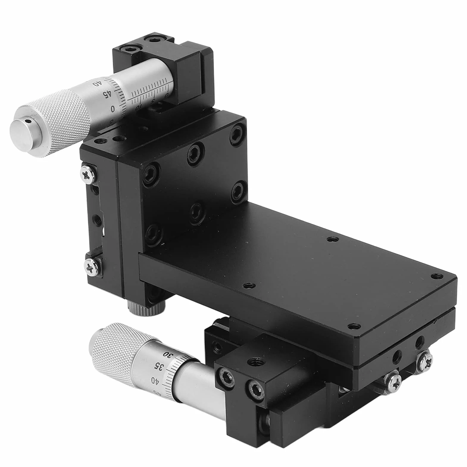 Etapa Lineal Manual Etapa Lineal Manual del Eje X Z, Elevador de Etapa de Traducción Plataforma Combinada de 2 Ejes para Posicionamiento de Equipos