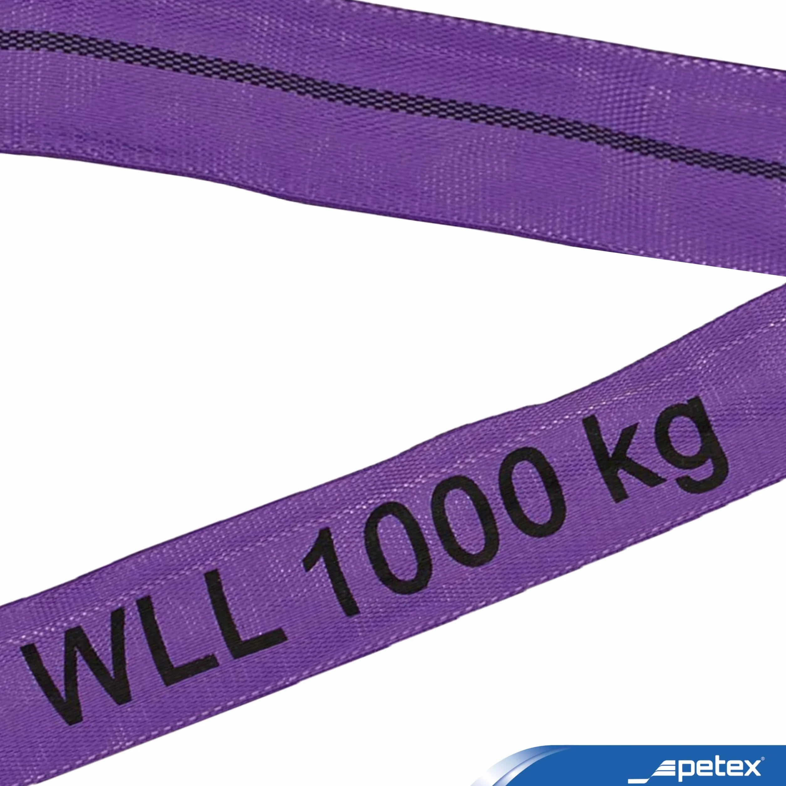 PETEX WLL Eslinga redonda 1000 kg 1,5 m 3 m DIN EN 1492-2 morado