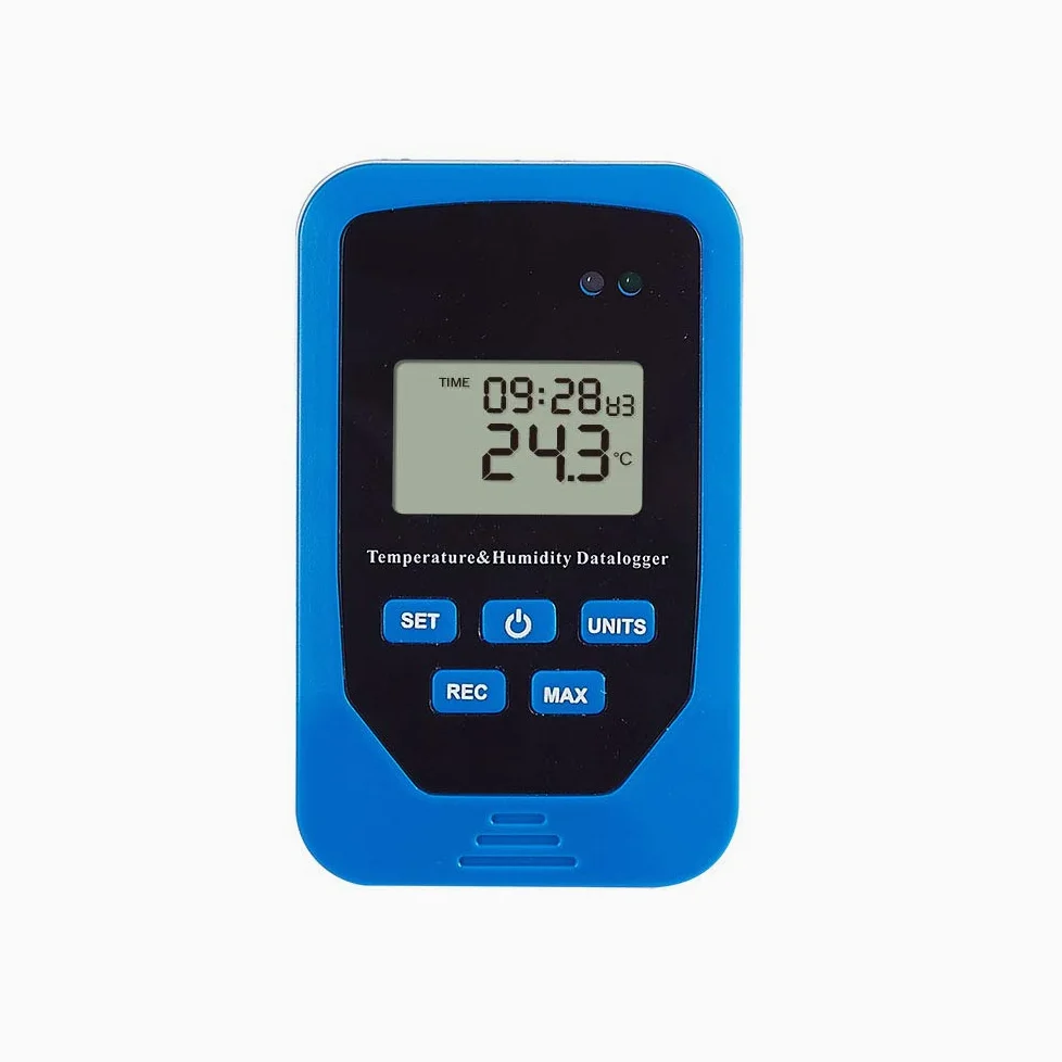 VIDOO Lcd Termómetro Digital Temperatura Y Humedad Datalogger Registro 80.000 Datos
