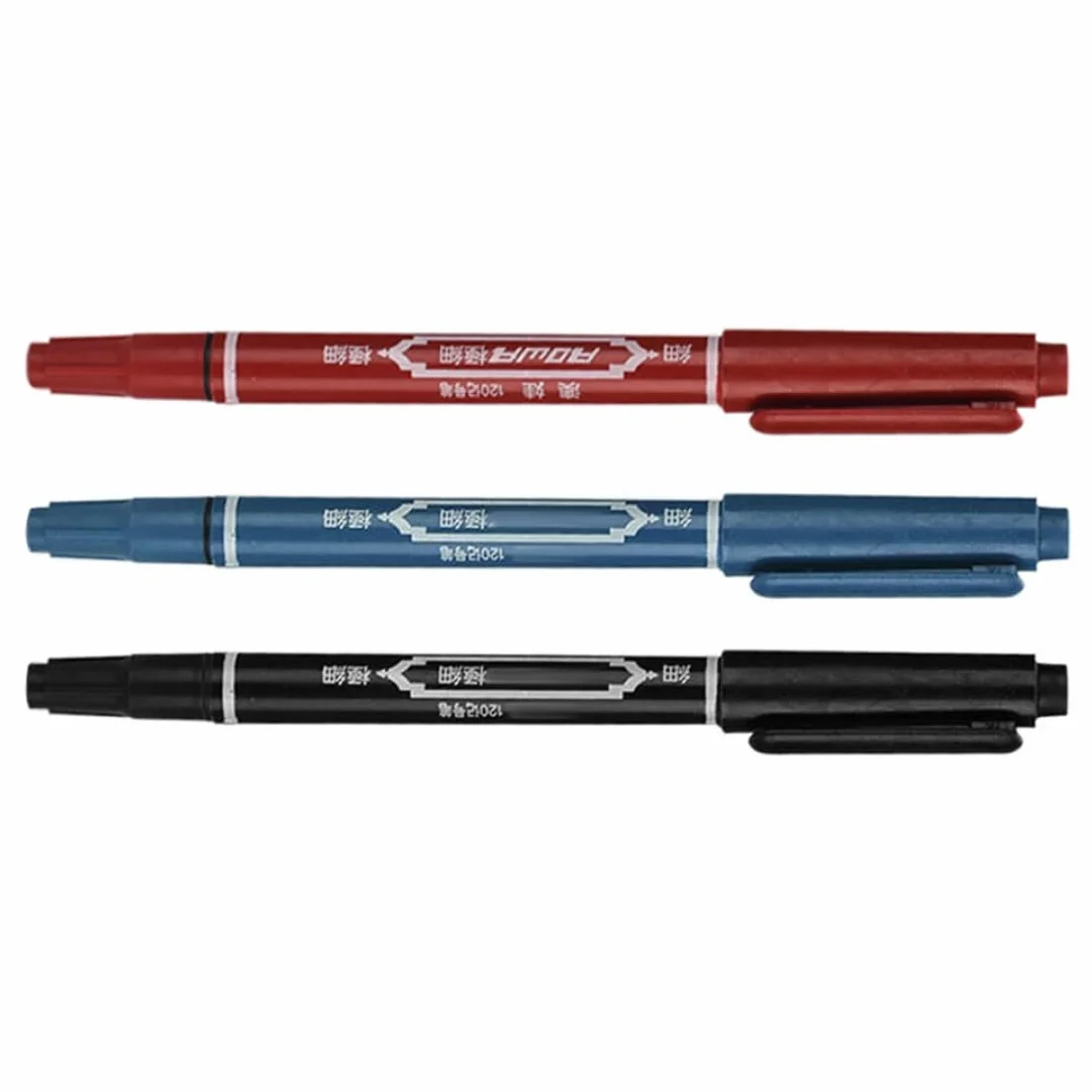 Marcador de Tatuaje Bolígrafo Impermeable Doble Cabeza 3pcs 5.39 Pulgadas