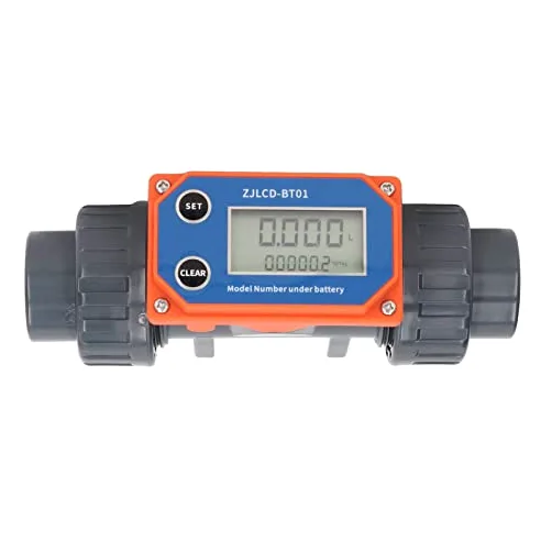 Medidor de flujo de agua con pantalla digital, medidor de flujo de agua de UPVC, medidor de sensor de agua de 10-150 l/min para riego de tierras agrícolas, plantas de agua, estanques de peces