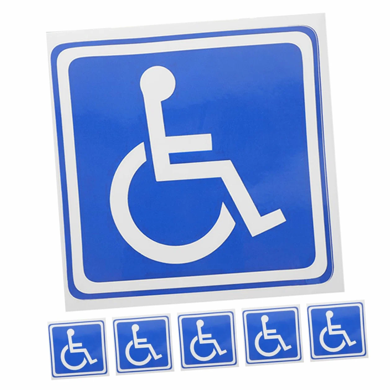 18 Hojas Señalización Discapacitados Coche Calcomanías Silla Ruedas Señal