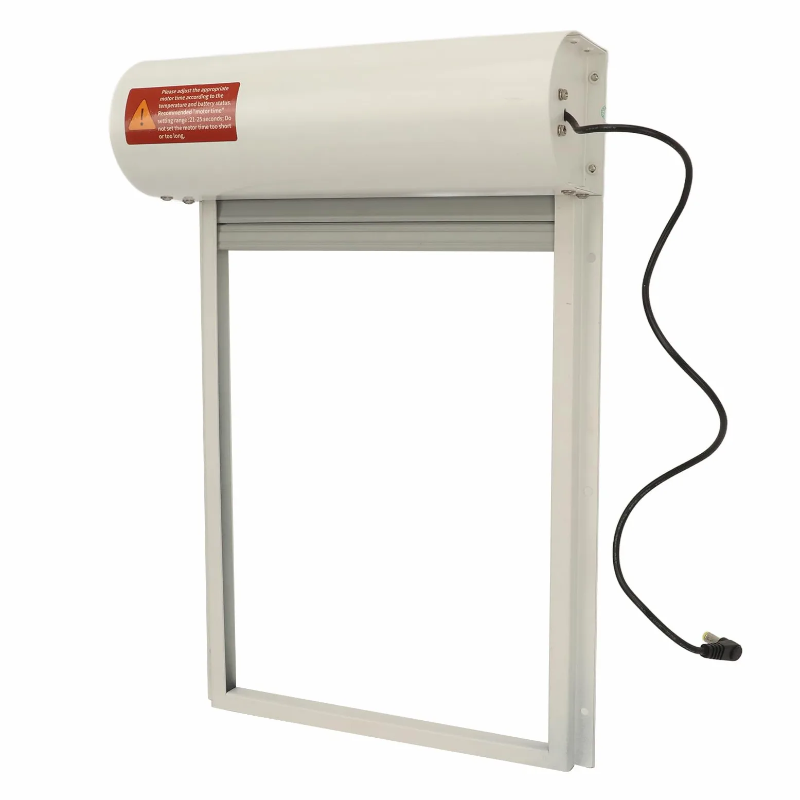 Generic Puerta Automática para Gallinero con Energía Solar, Sensor de Luz y Temporizador para Uso Doméstico en Granja, Hierro Duradero, Metal y Plástico (WHITE)