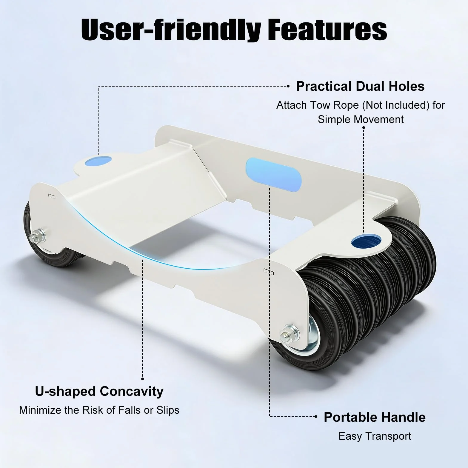 Carretilla de neumáticos portátil con Capacidad de Carga Patines para neumáticos vehículos de 2041 kg, Gato de posicionamiento con Ruedas Patín de Rueda para Coche, Carretilla, Desplazador Universal
