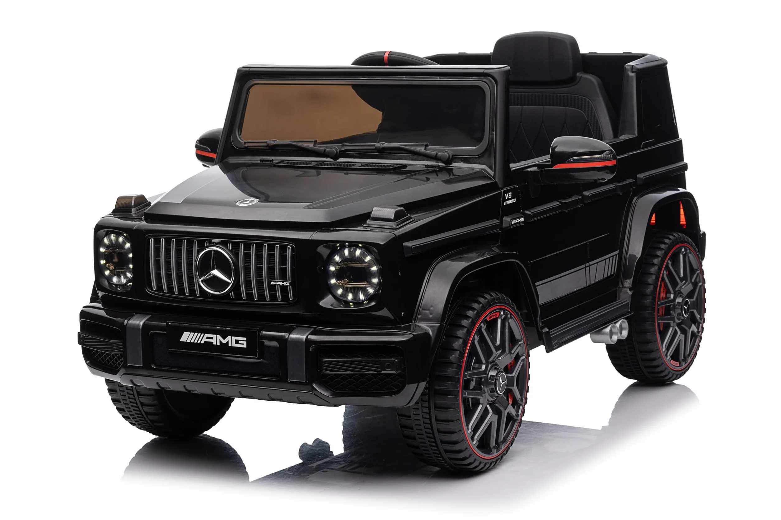 Mercedes G63 AMG Coche Eléctrico para Niños 12V con Control Remoto 2 Motores Negro