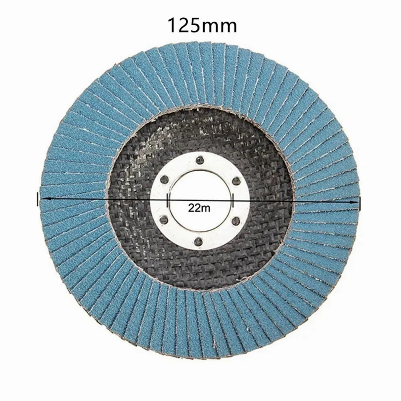 Disco de lijado for amoladora angular de 125mm y 5 ", herramienta abrasiva de madera y plástico de Metal, discos de aleta for muelas de grano 40/60/80/120(5pcs grit 40)