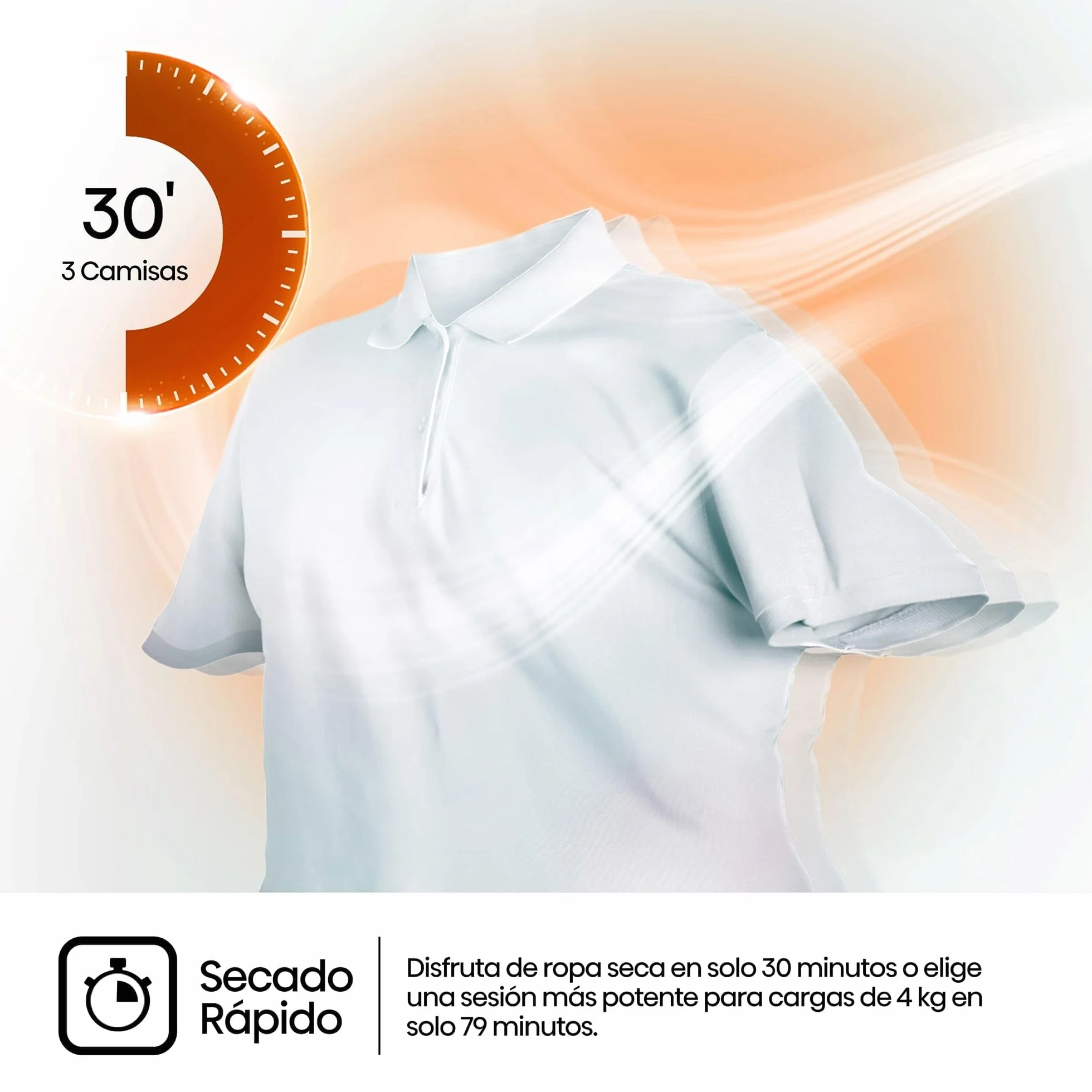 Hisense DHQE900UWDC Secadora bomba de calor 9Kg Clase D 59,5cm 84,5cm 55cm Blanco