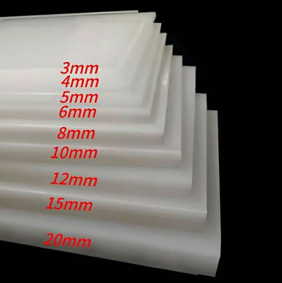 1 placa gruesa de polipropileno de 3 a 20 mm, tablero de plástico de ingeniería PP for soluciones personalizadas.(3 x 330 x 500mm)
