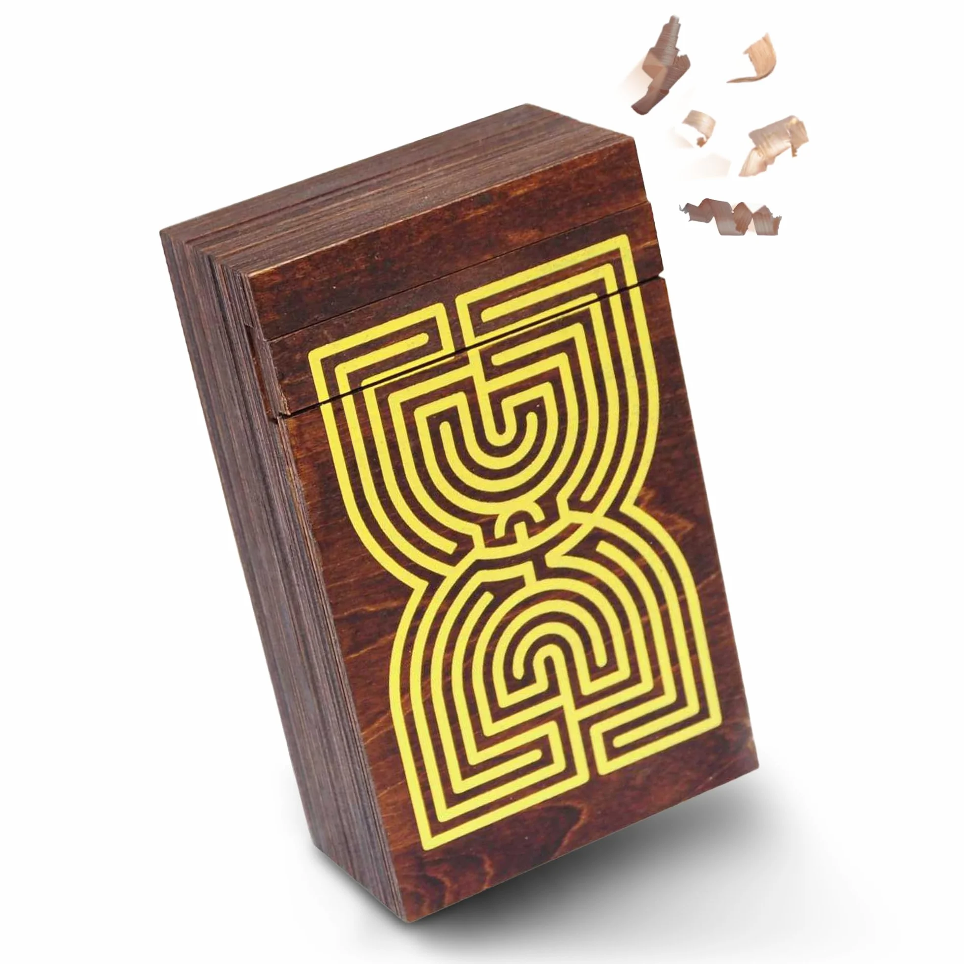 Logica Juegos Cofre Laberinto Rompecabezas de Madera Caja Secreta Dificultad 5/6 Colección Leonardo da Vinci