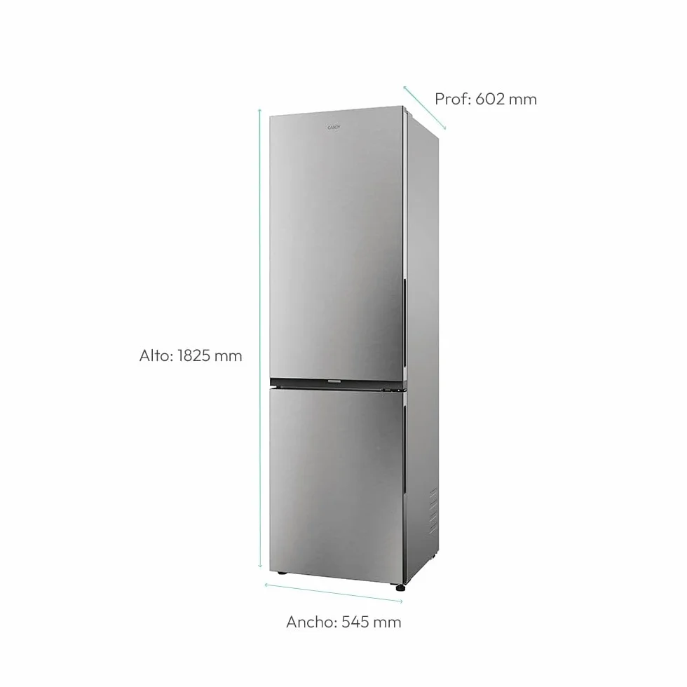 CANDY City Fresco 300 CNCQ2T518EX Frigorífico Combi 280L Total No Frost Inox