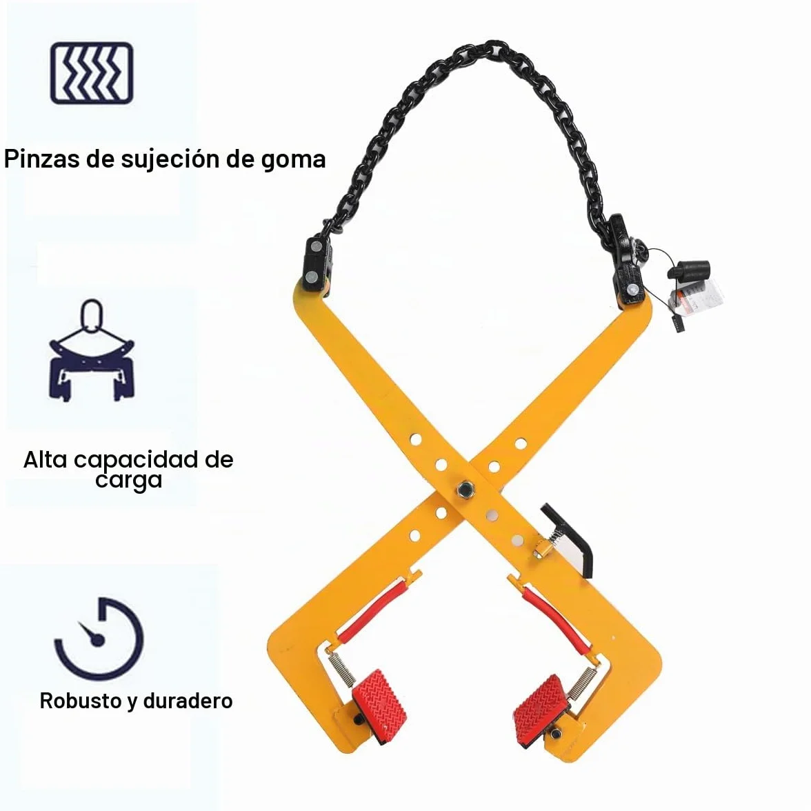 Pinza para Bordillos, Apertura 33-70 cm, Elevador de Piedra 500 kg, Alicates de Transporte, Abrazadera de Elevación, Soporte para Pavimentos