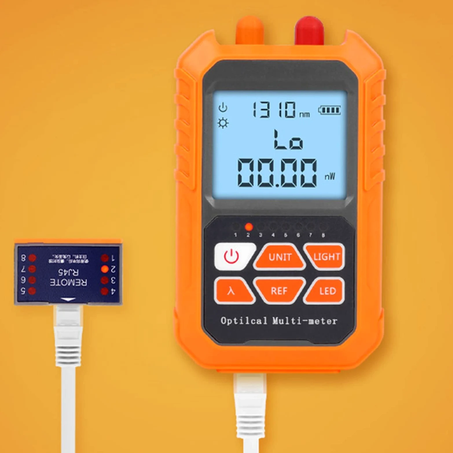 Probador de fibra, 3In1 Medidor de potencia óptica Visual Localizador de fallas de la red Prueba de la redes de la red Probador de fibra óptica 1MW con un localizador de fallas visuales de 5 km,Multi