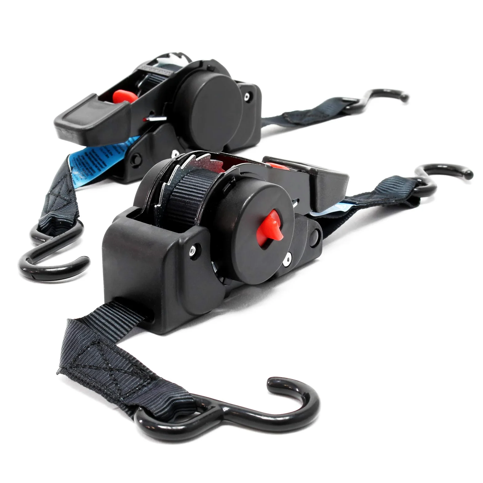 Correas de Amarre automáticas Set 8X Carga de tracción 100daN LGF 0,2 LGL 1,8 m PES Asegurar Carga