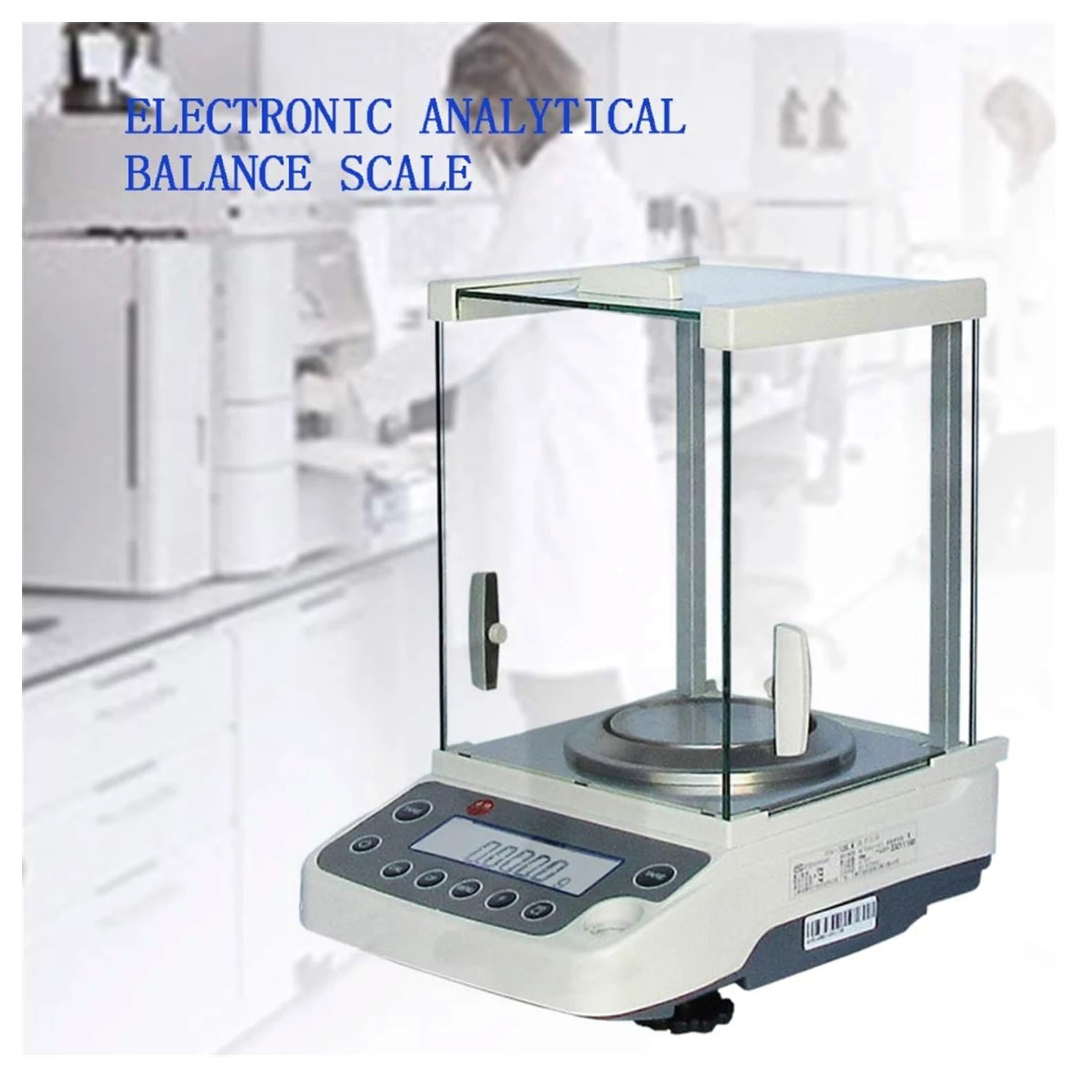 Balanza Analítica de Alta Precisión Digital 0,0001 g, 120 g/0,1 mg, Escala de Laboratorio Electrónica Con Pantalla LCD, Científica