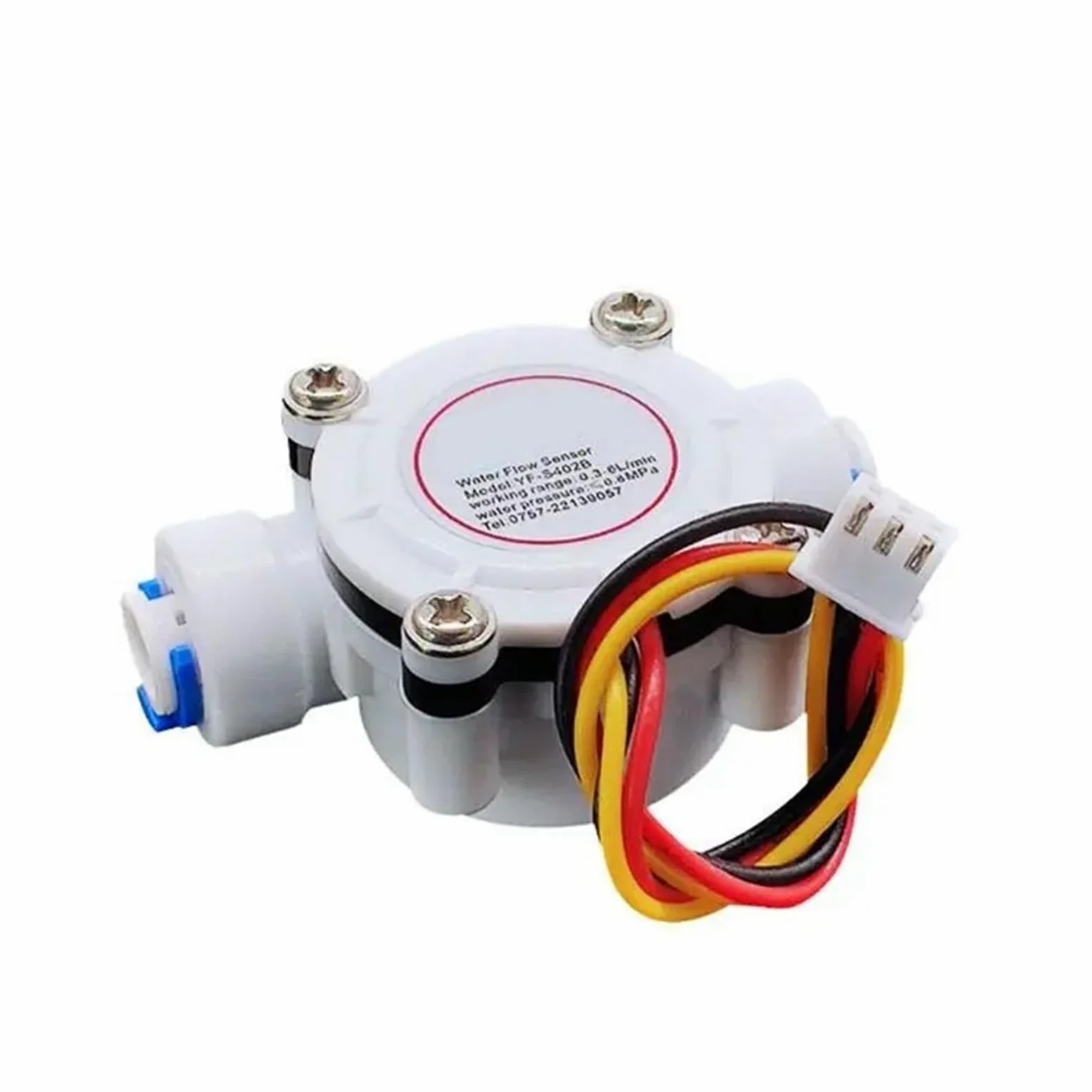 Medidor de caudal de agua, Caudalímetro Multifuncional Del Sensor De Flujo Agua Conexión Rápida 1/4"