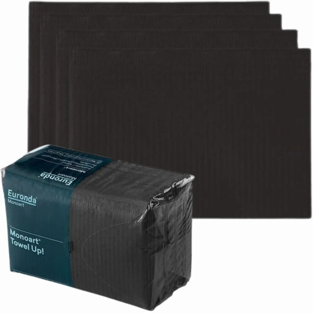 Baberos Desechables Color Negro Impermeable para Tatuajes y Estética Adultos