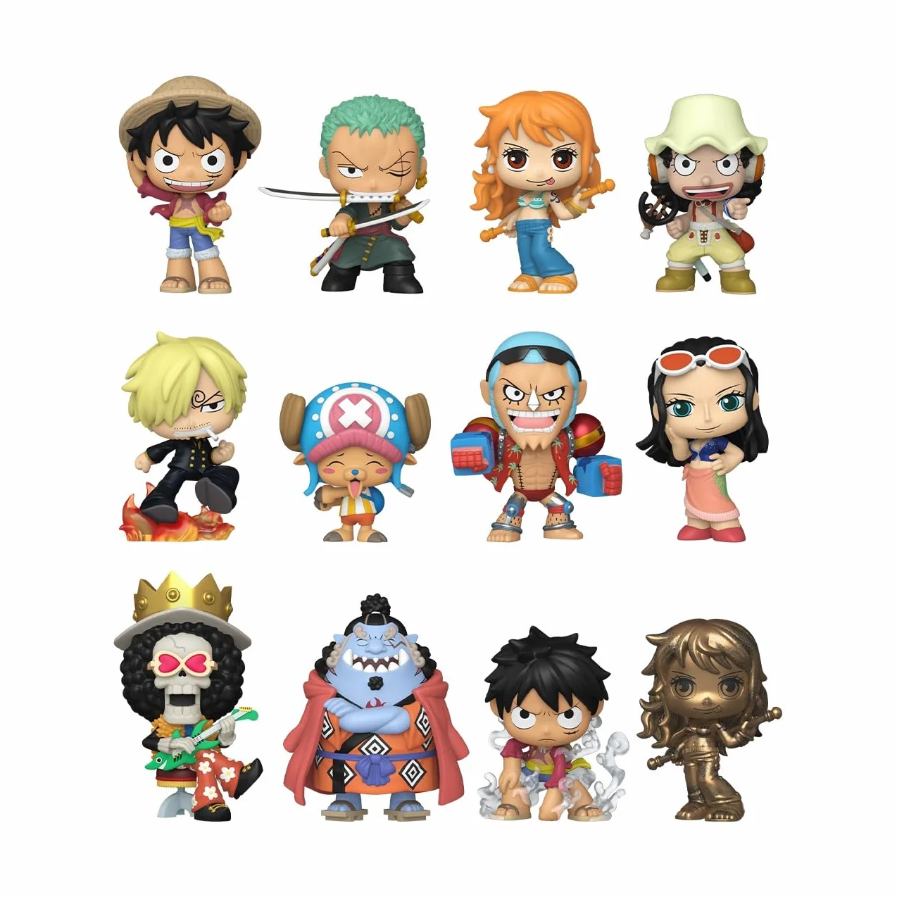 Funko Mystery Mini One Piece Straw Hat Crew Monkey D. Luffy Roronoa Nami Figura de Vinilo Coleccionable