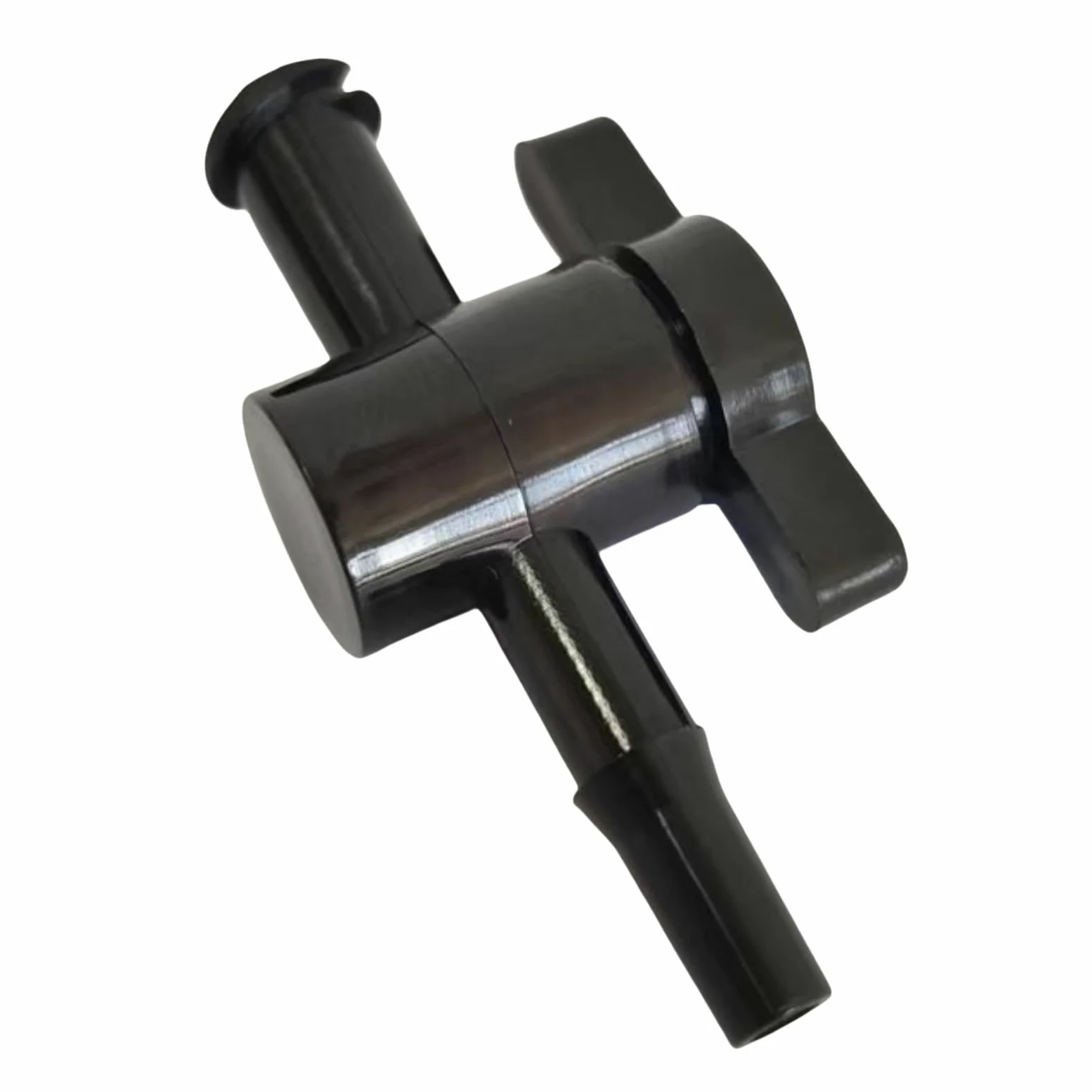 Válvula de paso de dos vías de policarbonato, 100 Uds válvula de llave paso 2 vías hembra a PP púas Multicolor for acuario laboratorio(Black)