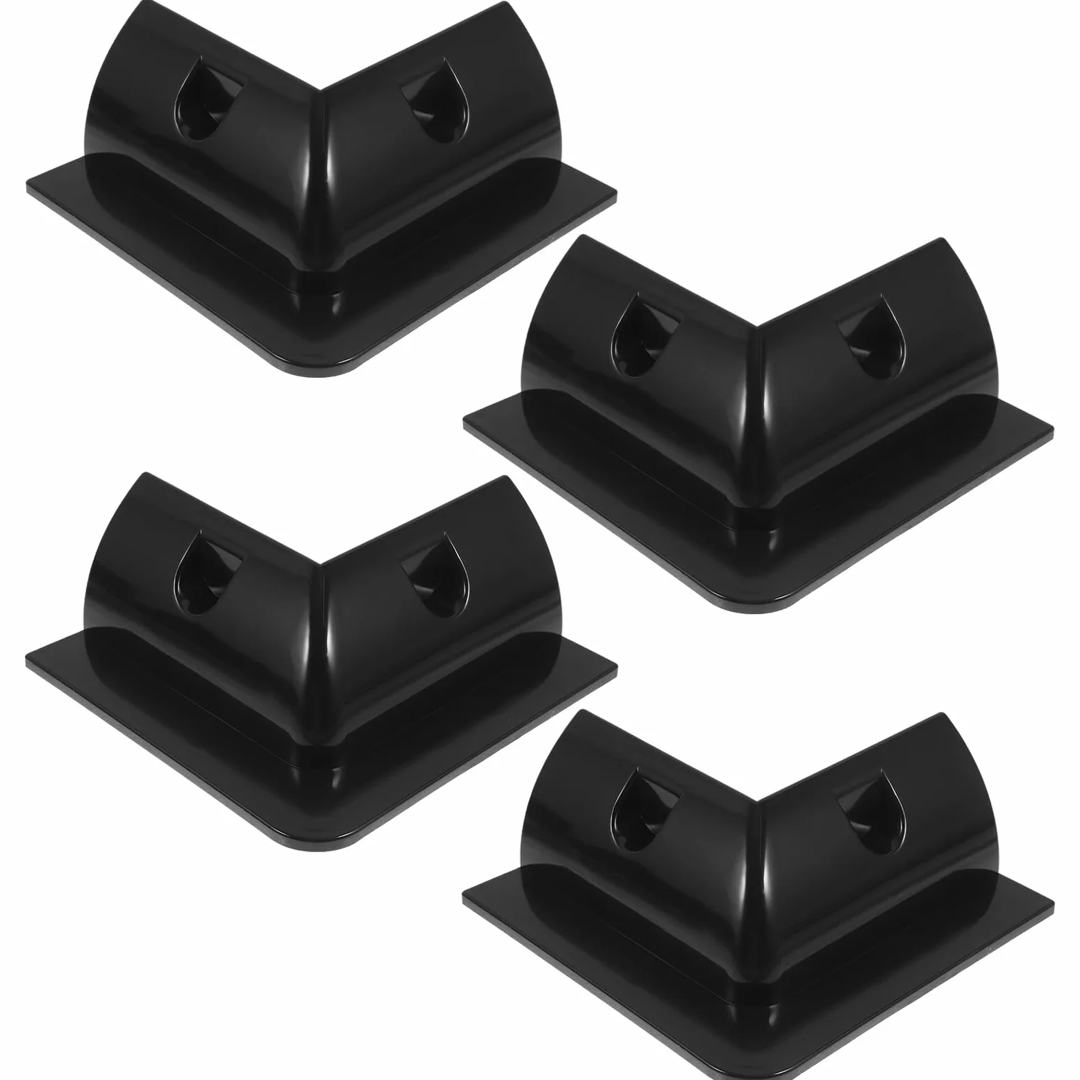 Soporte para Panel Solar Rv sin Taladro Montaje Fácil con Estructura Ventilada Resistente y Seguro Kit para Caravanas y Color Negro