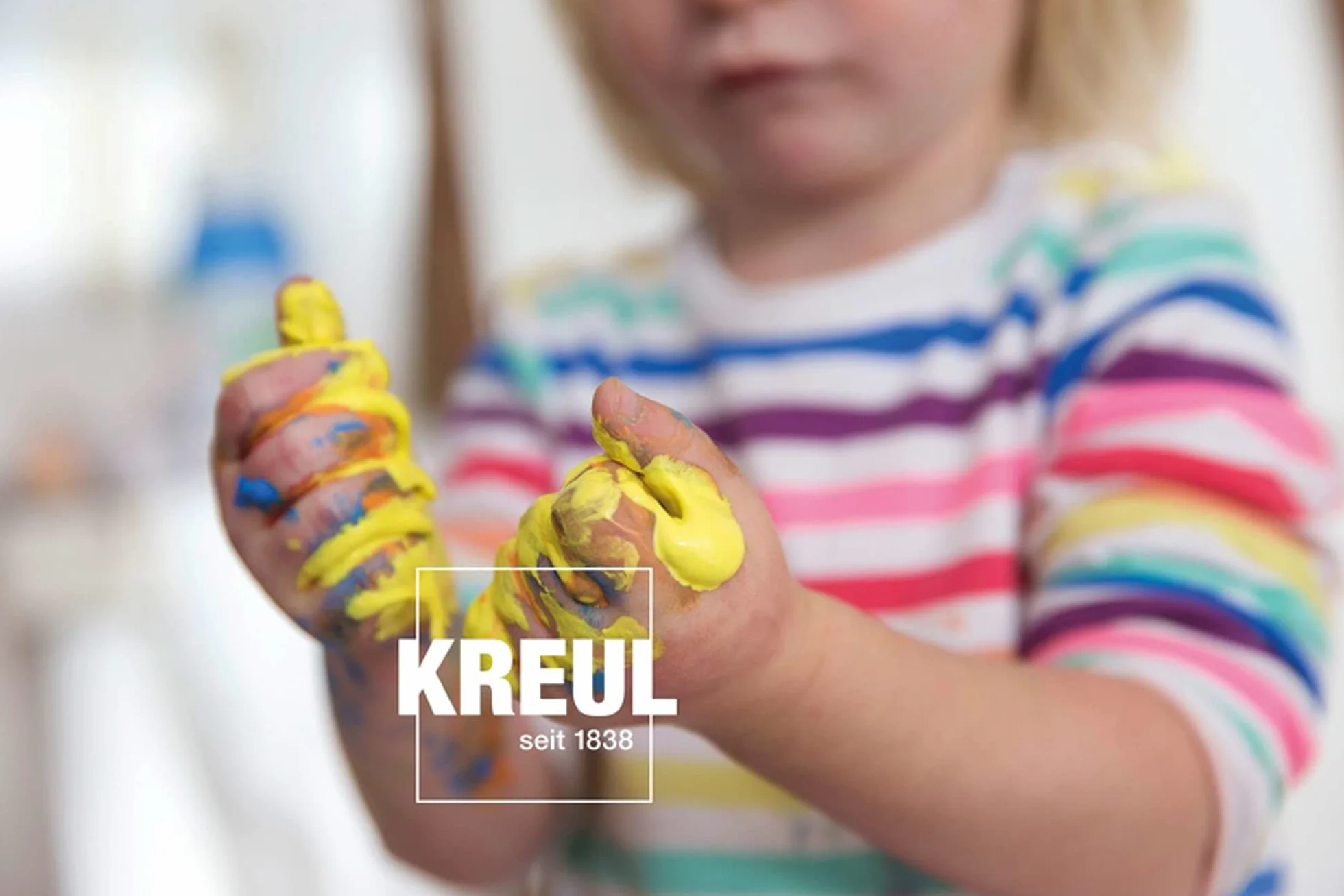KREUL Mucki Farben für Finger Malerei Hellblau
