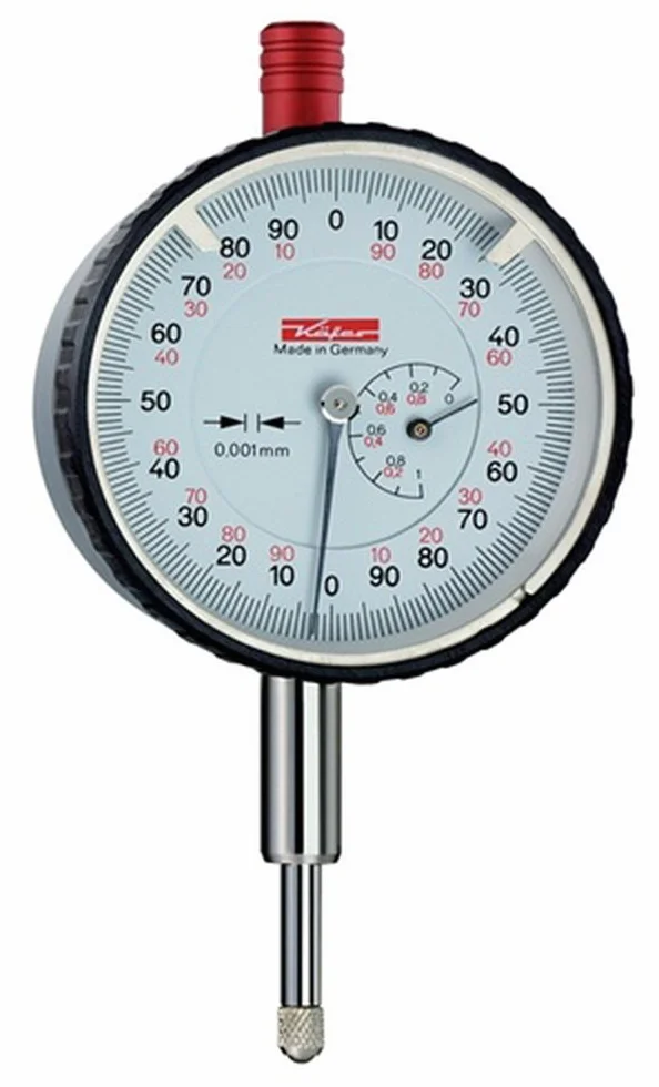 KÄFER Reloj comparador FM1000/5 T 5mm Abl. 0,001mm Escarabajo