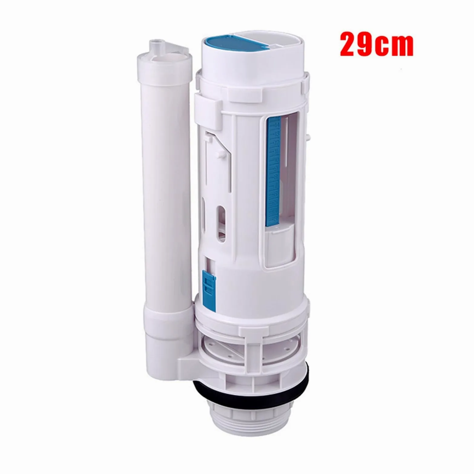 Válvula de descarga for tanque de agua de inodoro conectado, 2 piezas de reparación de botón de drenaje de entrada de cisterna de inodoro, accesorios for tanque de salida(29cm)