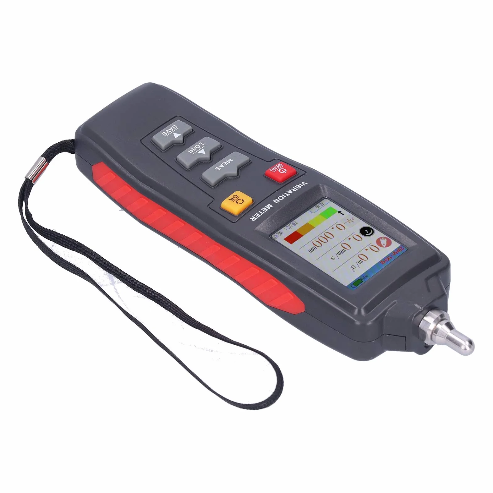 Srliya WT63B Medidor de Vibración Portátil Color LCD LCD Digital Vibration Analyzer Equipo de Prueba