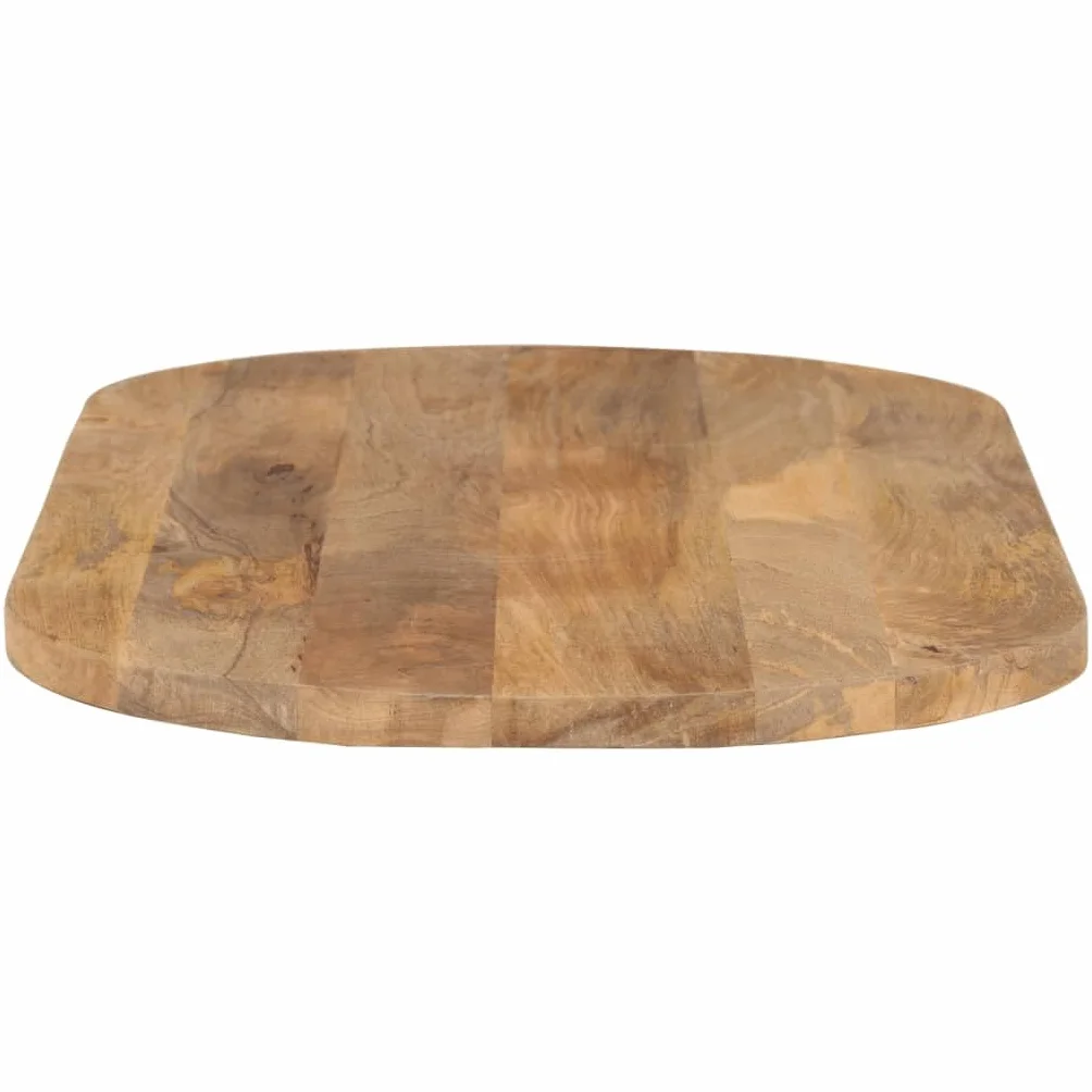 vidaXL Tablero De Mesa Ovalado De Madera Maciza De Mango 120 X 60 X 2,5 Cm, Superficie De Mesa, Tablero De Mesa De Centro