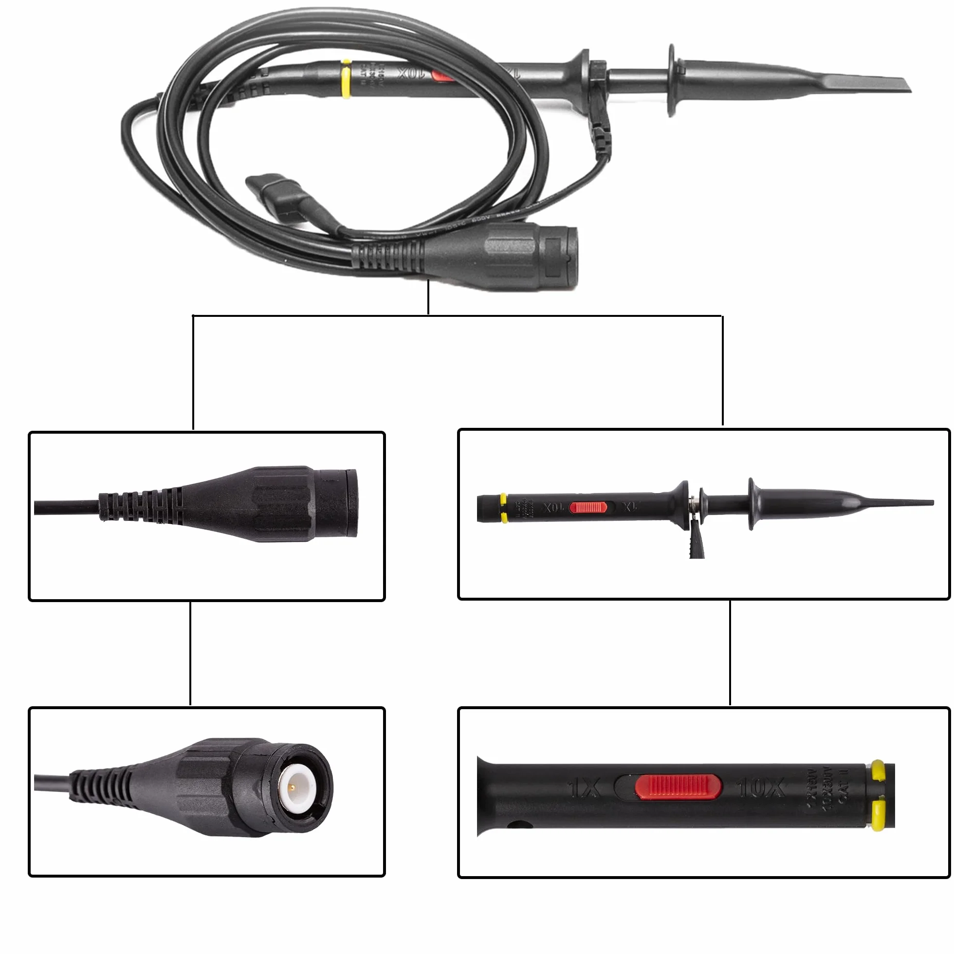 Hantek 1008B - Osciloscopio de diagnóstico automotriz (8 Canales, Tarjeta DAQ), generador programable de 8 Canales