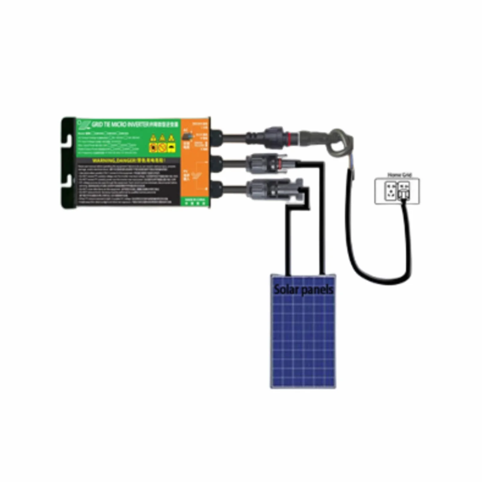 Microinversor Solar, 700W 230V Microinversor Solar MPPT Inversor Conectado a Red Inversor de Conexión a Red de Onda Sinusoidal Pura