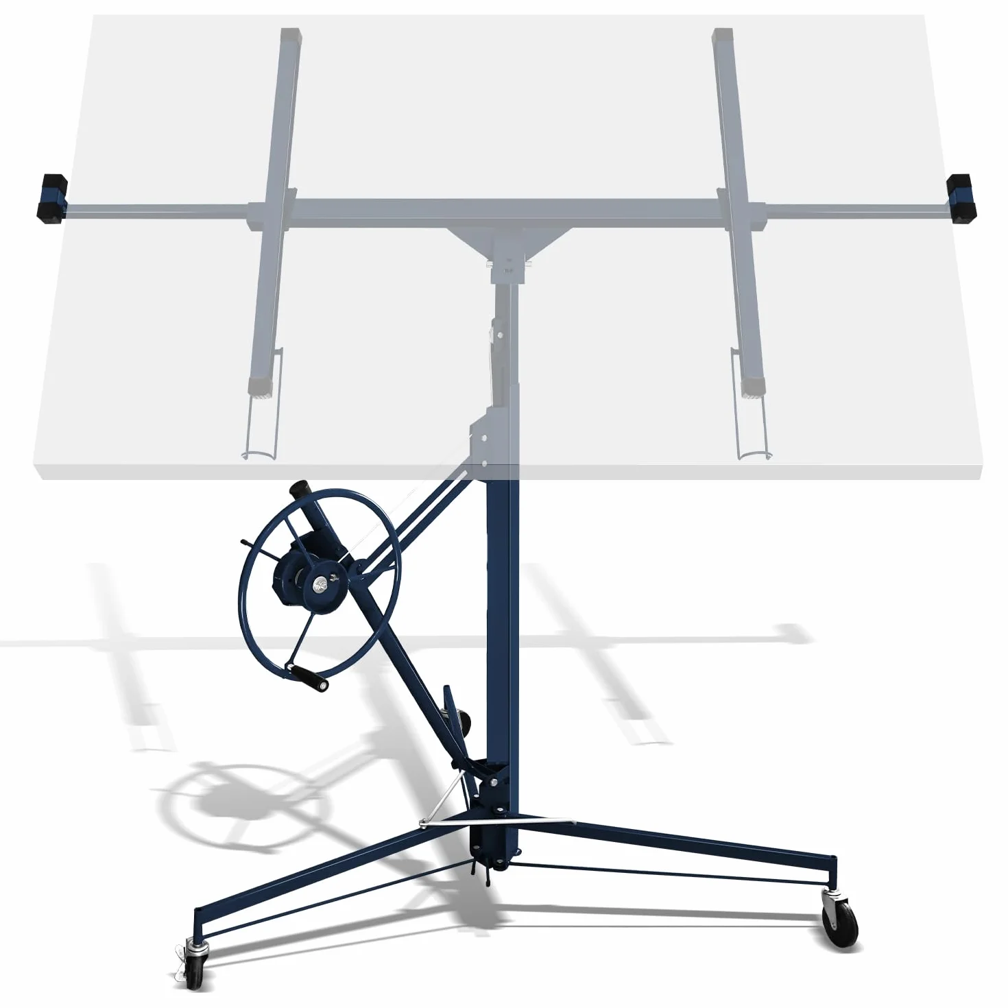 Elevador de placas XXL plegable hasta máx. 68 kg, para paneles de yeso y placas de riego, altura de trabajo regulable de 140 a 350 cm, altura de trabajo ajustable, máx. 290 cm de ancho de