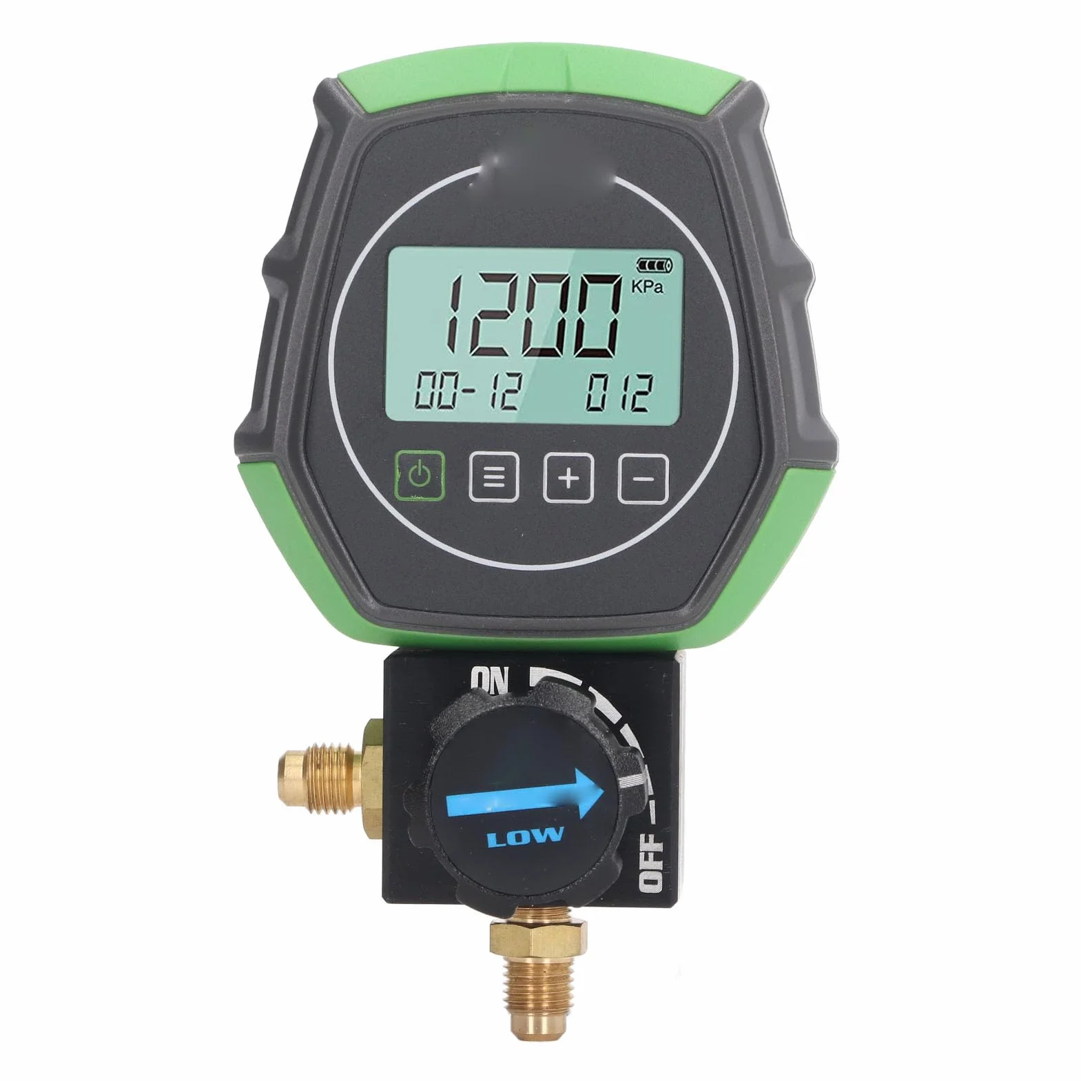 Medidor de Colector Digital Probador de Temperatura de Presión de Vacío Medidor de Colector de Aire Acondicionado Construido en 90 Refrigerantes Medidor de Colector Digital