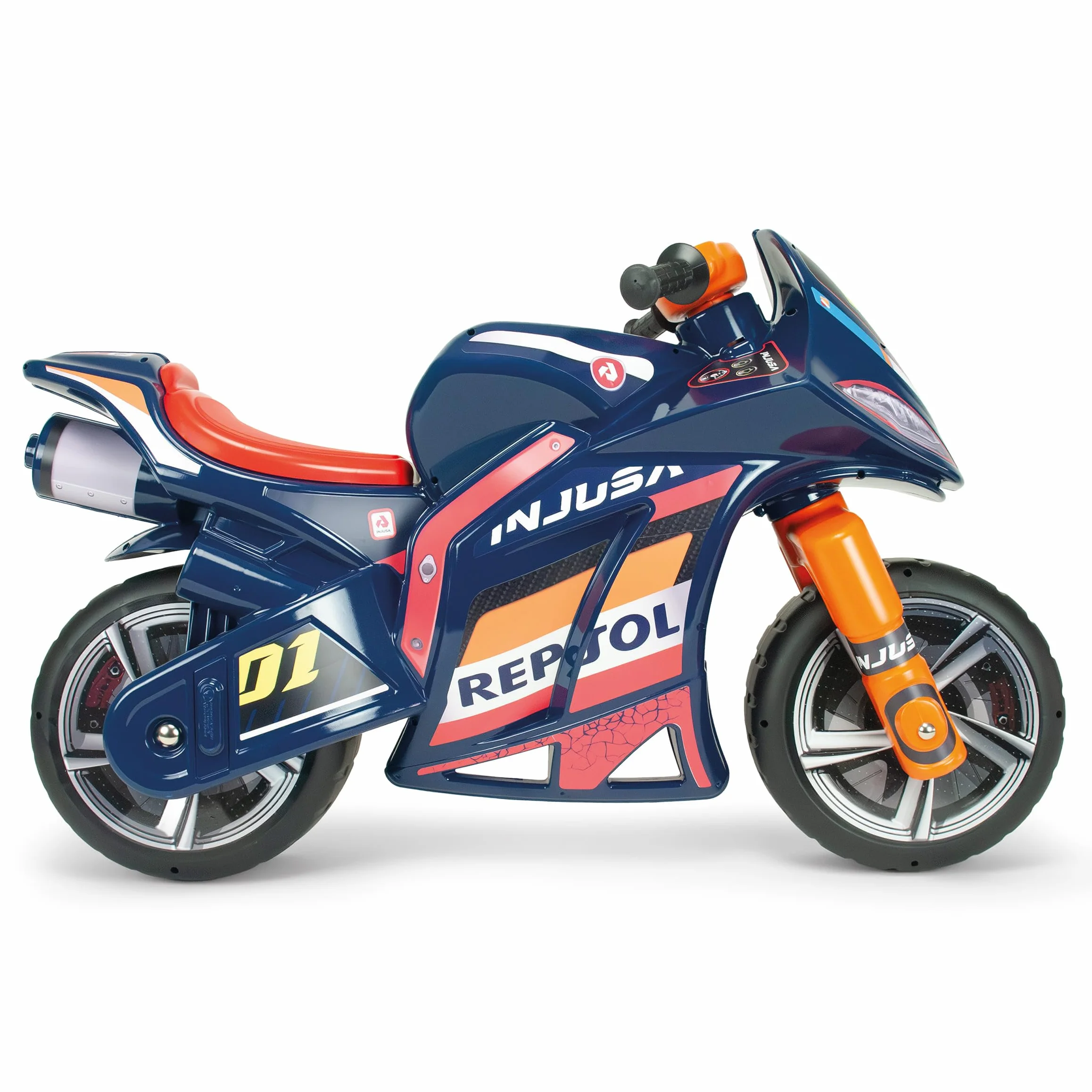 INJUSA Moto Correpasillos Infantil Winner Repsol XL dla Dzieci 4-7 Lat Niebieski