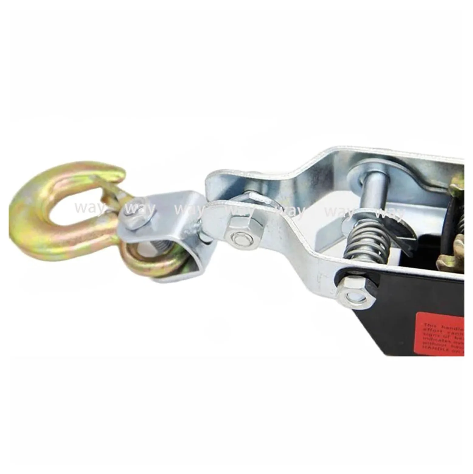 Cabrestante de mano con doble gancho, freno antirretroceso, extractor de cables y tensor de alambre para bote de jardín y recuperación de puntos, fácil de usar