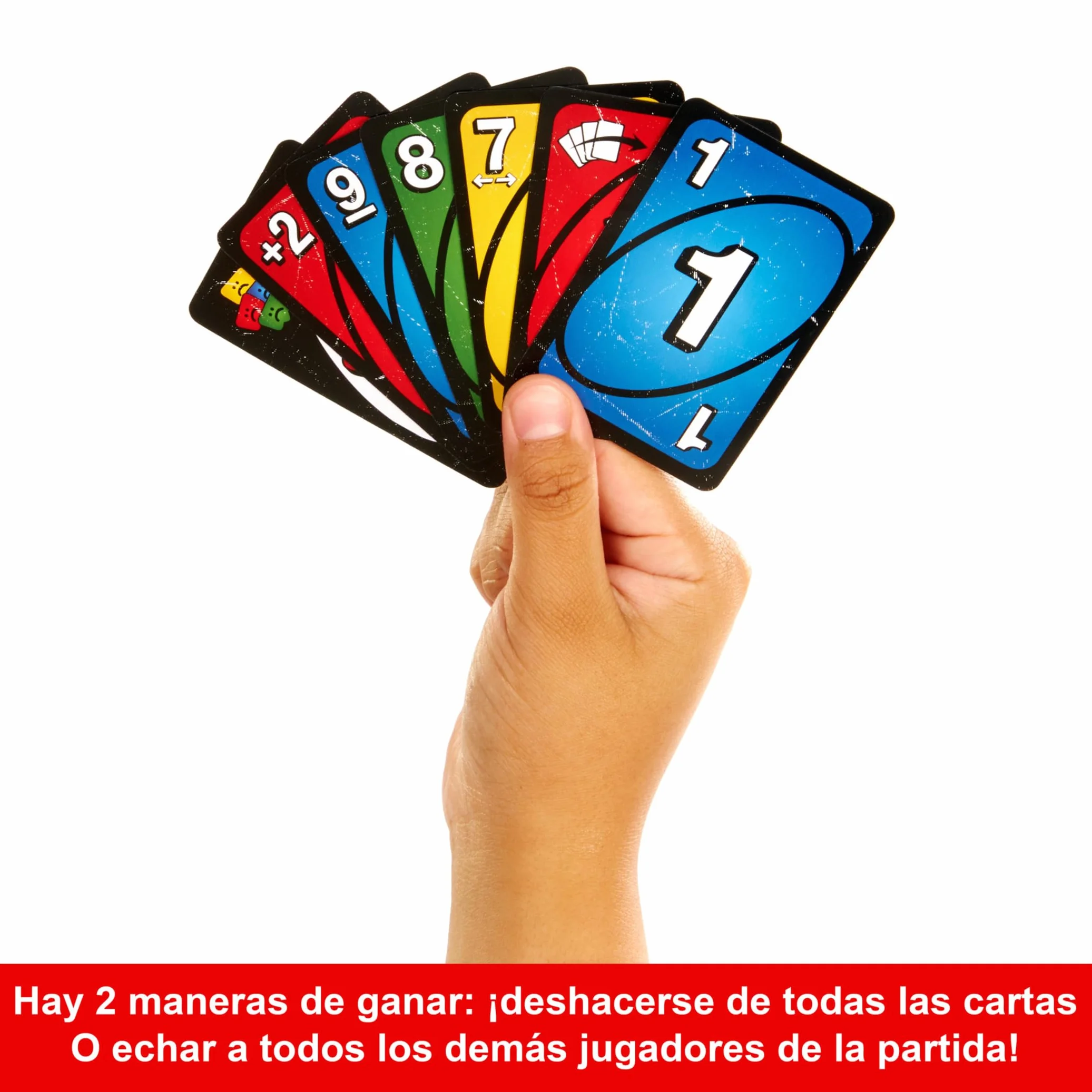 Mattel Games UNO No Mercy Juego de Cartas con Cartas adicionales Reglas Especiales Caja de Metal +7 años
