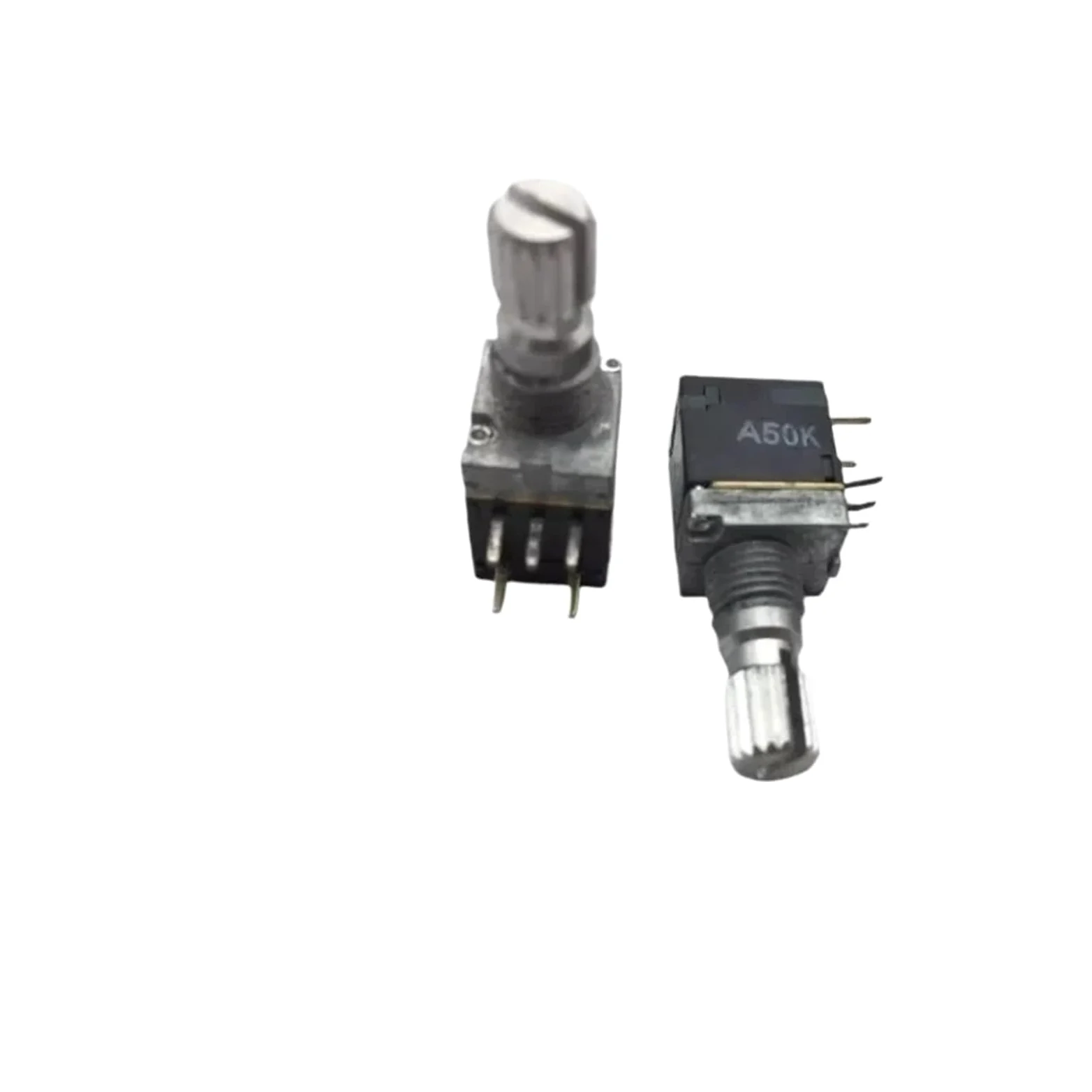 Potenciómetro único de 30 Uds con interruptor A50K longitud del eje 15MM dentado