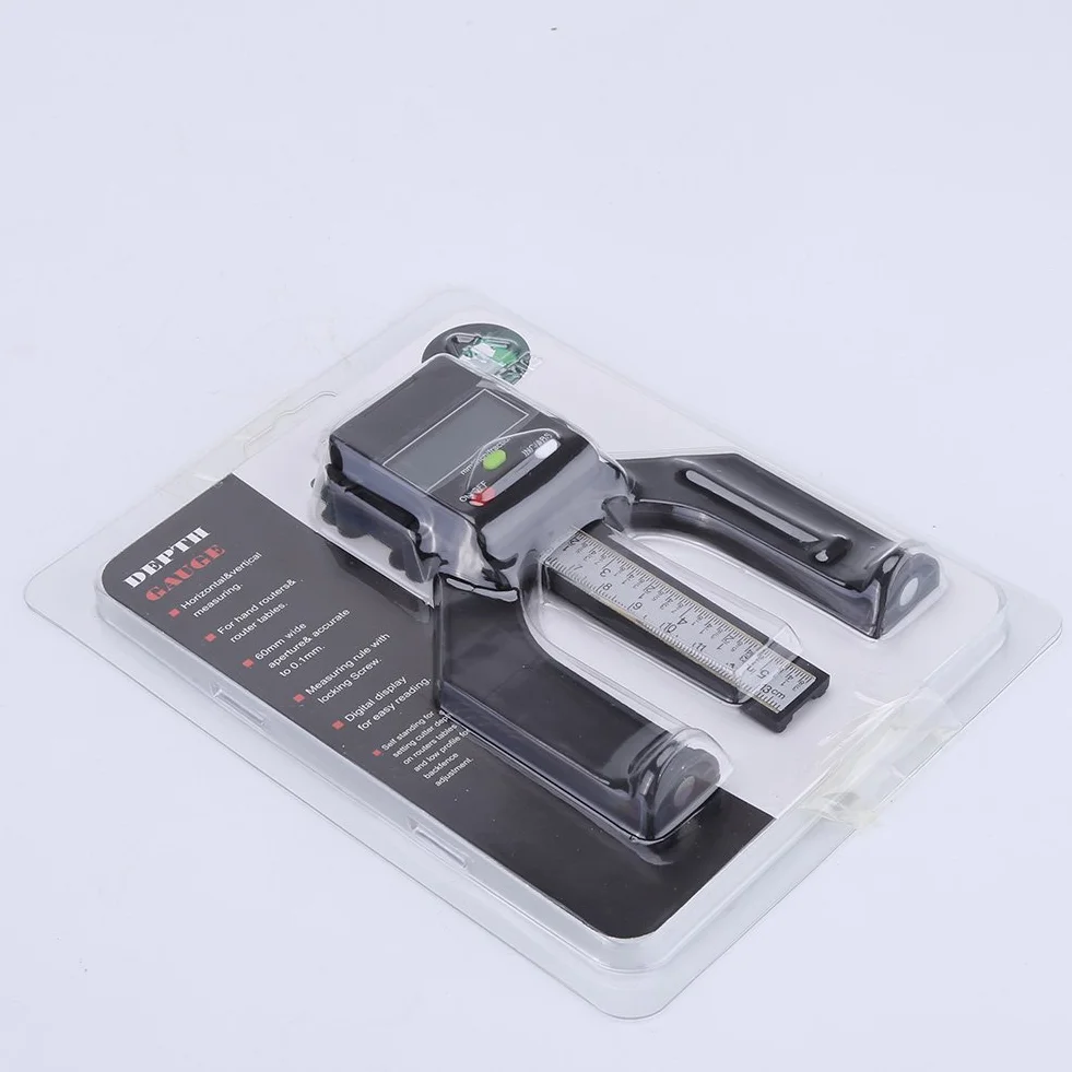 Medidor de Profundidad Digital 0-80mm para Carpintería, Herramienta de Medición Exacta