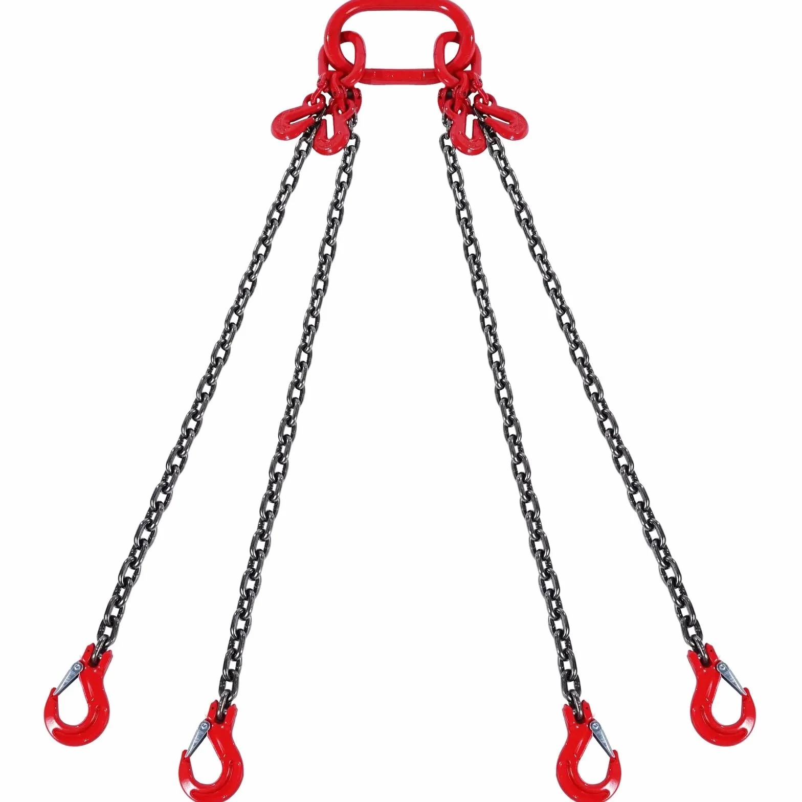 Eslinga de Cadena G80 6/8/10 mm 1,5/3 m con Ganchos para Polipasto Motor Transportar Cargas