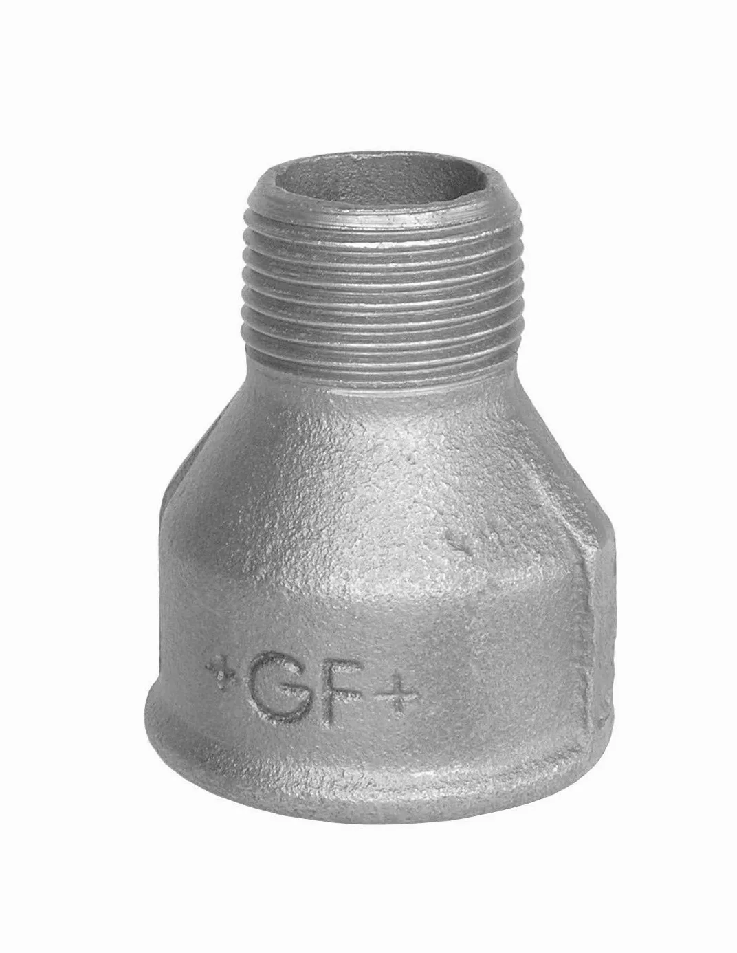 Georg Fischer + GF + 2941 Fitting, galvanizado, Nr. 246, 2 x 11/4 M4, reducción manguito I/A