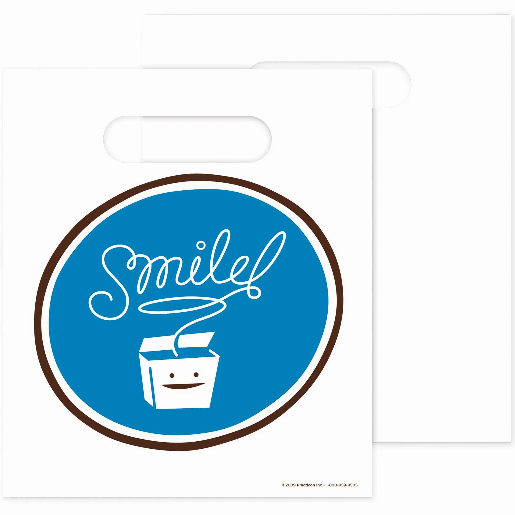 Practicon 1109620 Smile Floss atención al paciente bolsas, 7 – 3/4 "x 9" (Pack de 100)