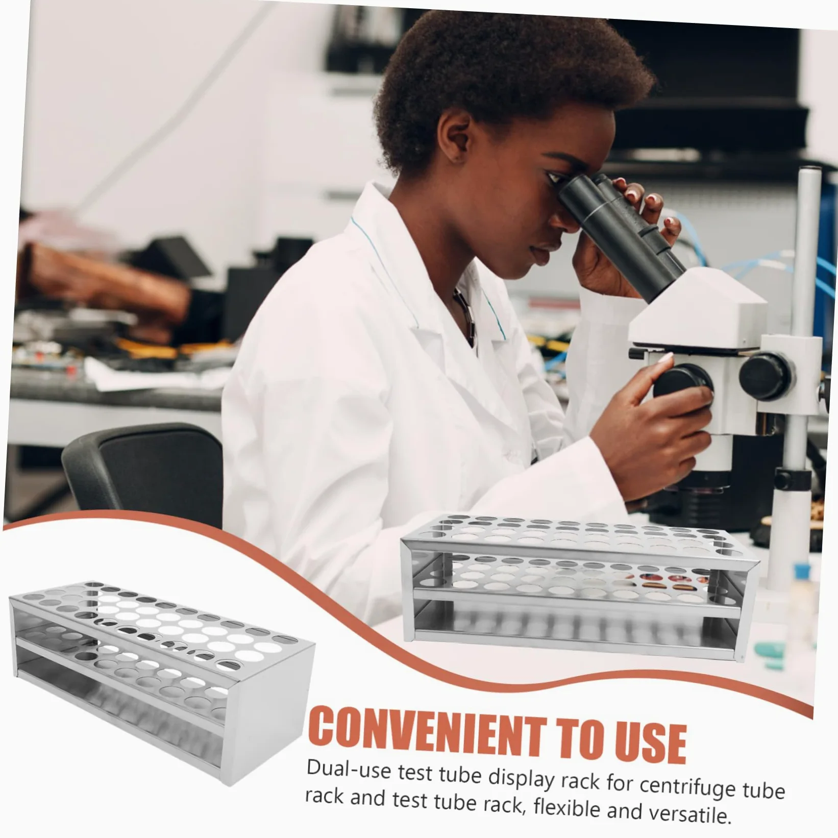 ULTECHNOVO 4piezas Soporte Para Tubos De Ensayo De Ranuras Gradilla De Inoxidable Resistente Para Tubos De Rack Versátil y Fácil De Montar Para Laboratorios y Análisis Experimentales