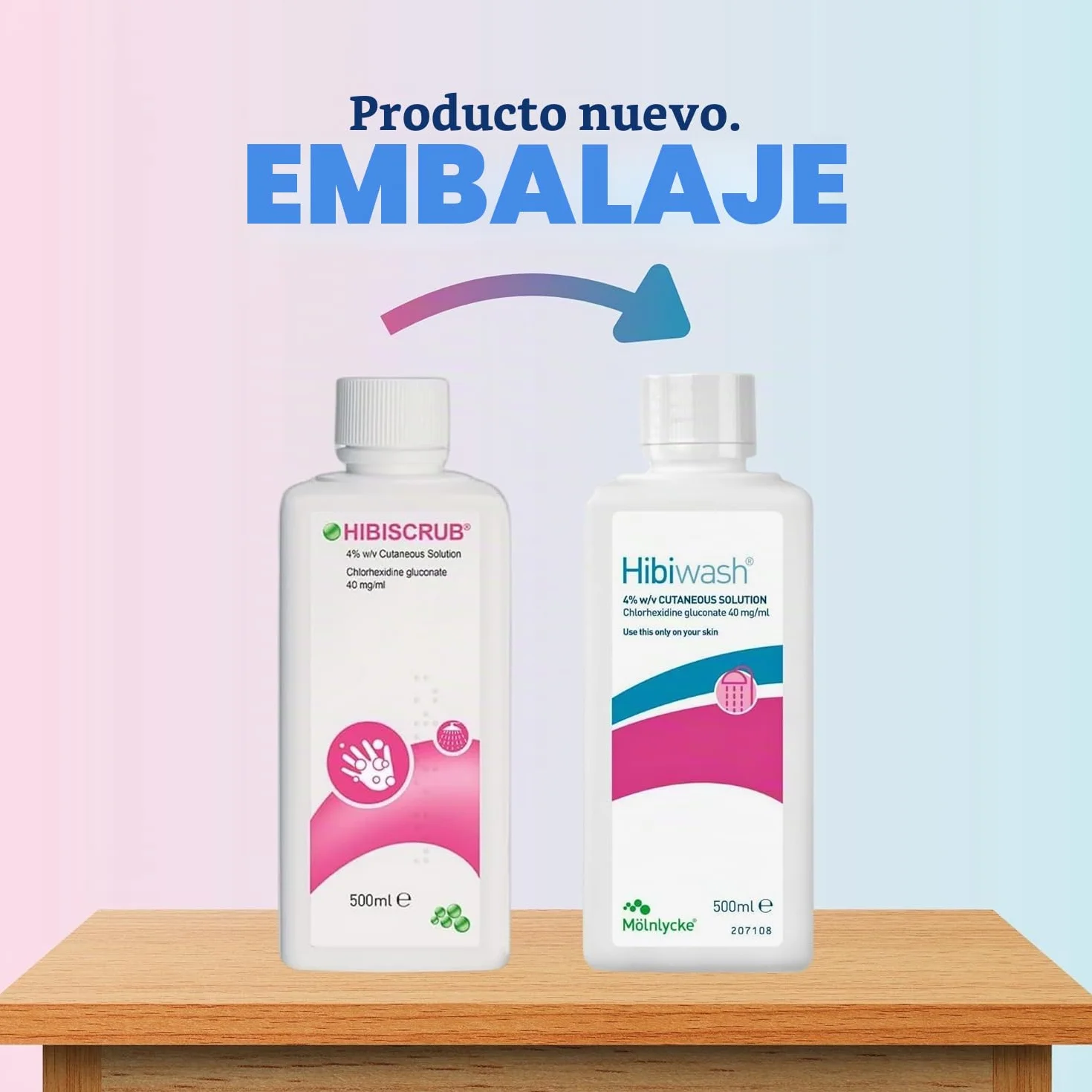 Hibiscrub Limpiador Antimicrobiano para la Piel 500 ml