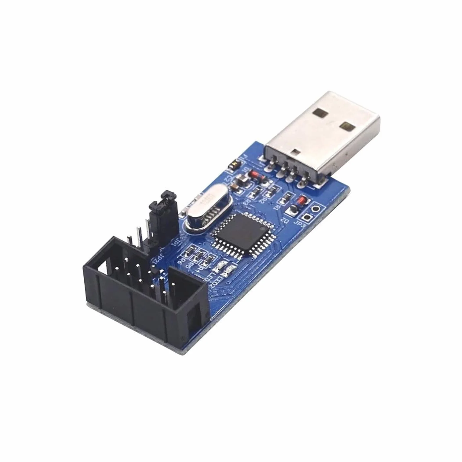 DUTTY 51 programador avr atmega8 usb - ASP descargador ISP USB de 10 Pines programador USB 3.3v 5v, con cable de 6 pulgadas de largo, compatible con el programador avr atmiga8